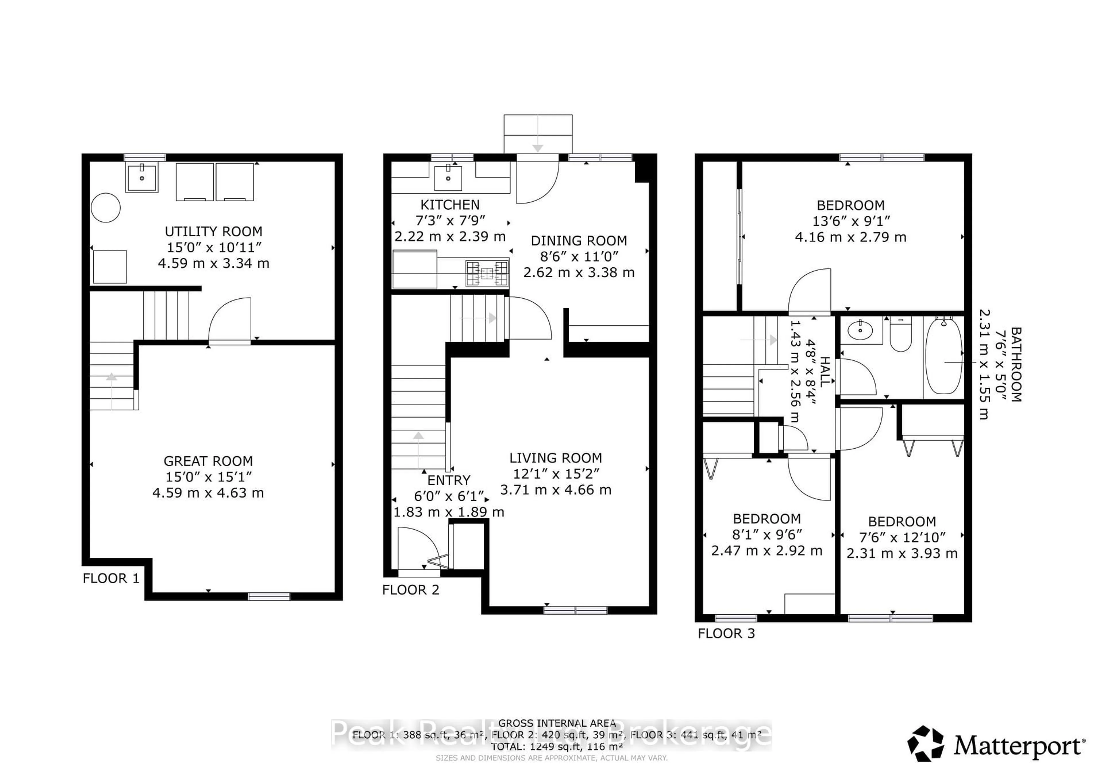 Floor plan for 122 Keats Dr, Woodstock Ontario N4S 8B8