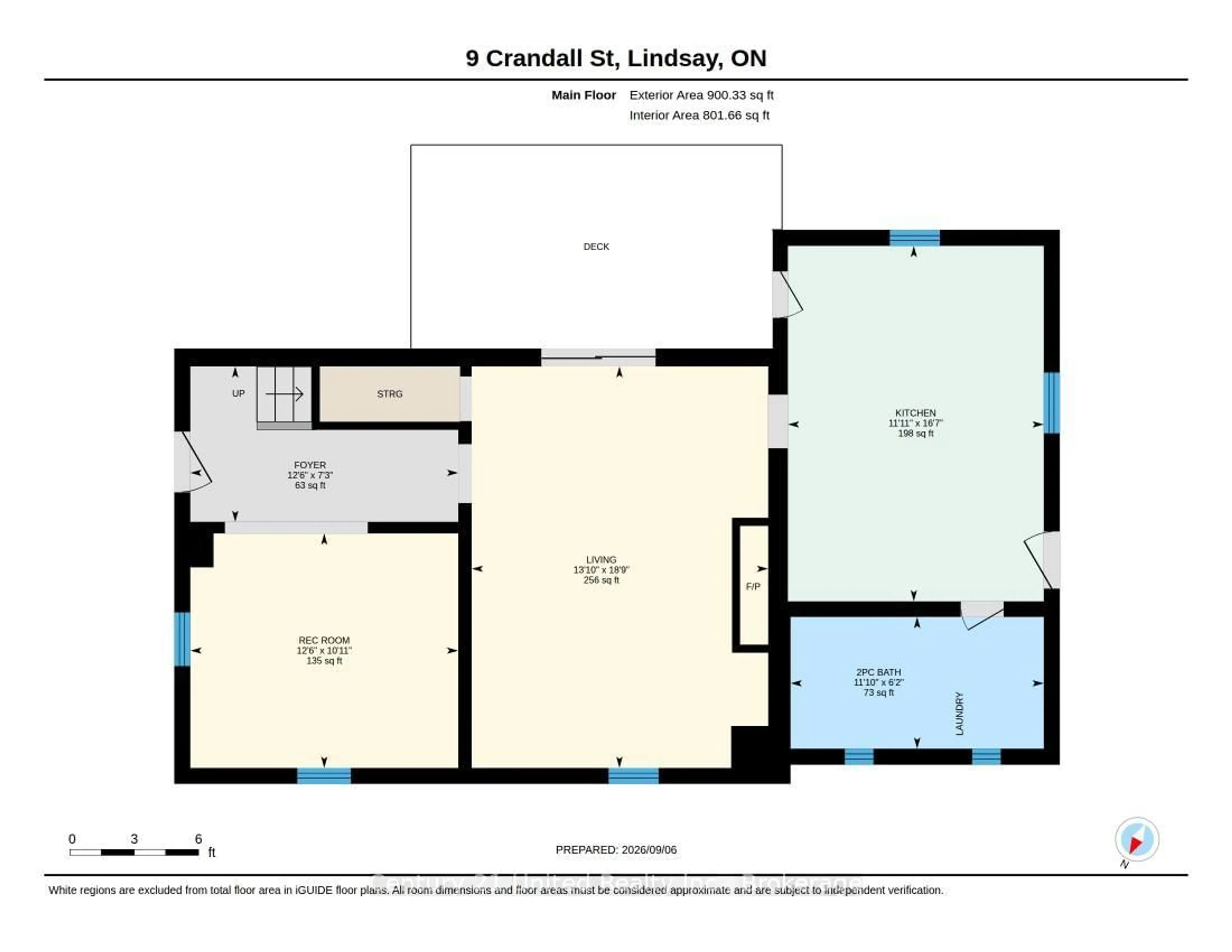 Floor plan for 9 Crandall St, Kawartha Lakes Ontario K9V 1R9