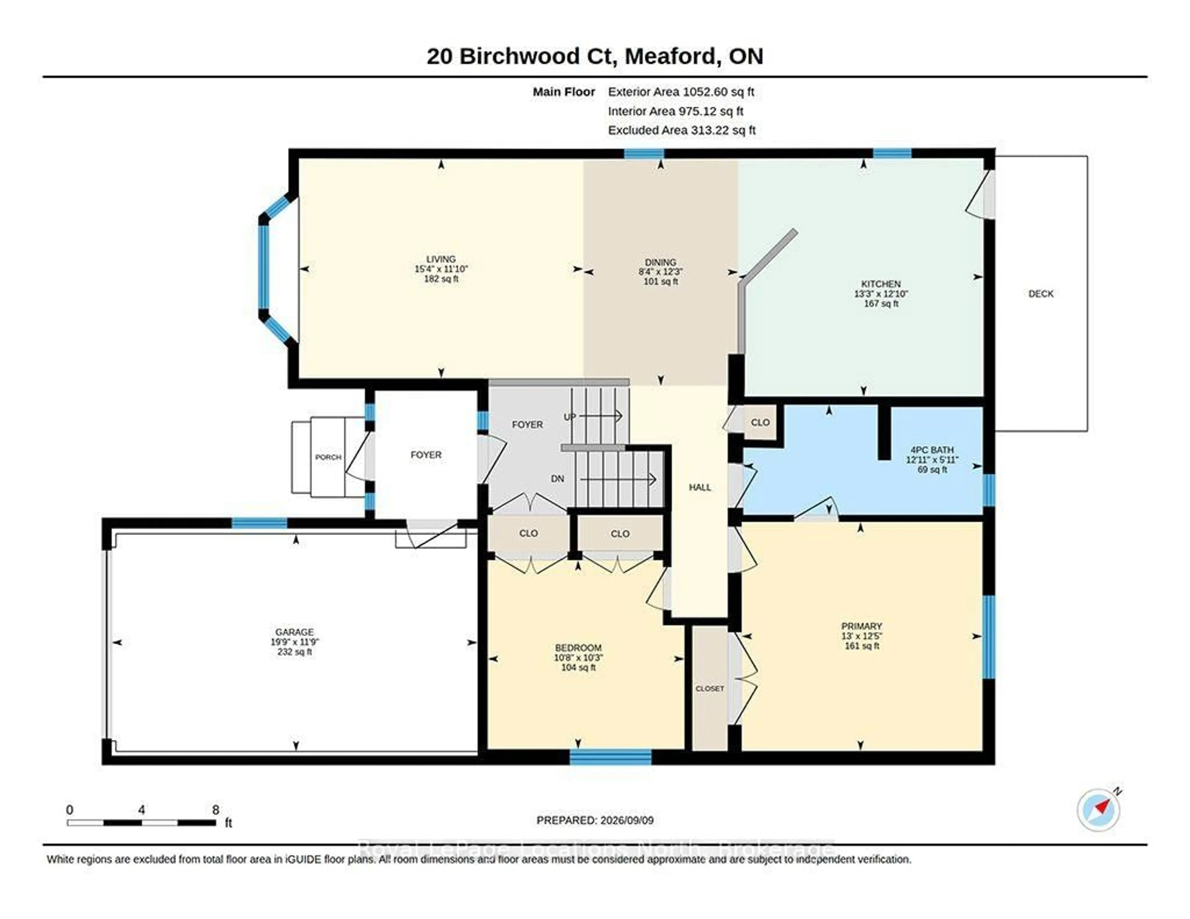 Floor plan for 20 Birchwood Crt, Meaford Ontario N4L 1T9