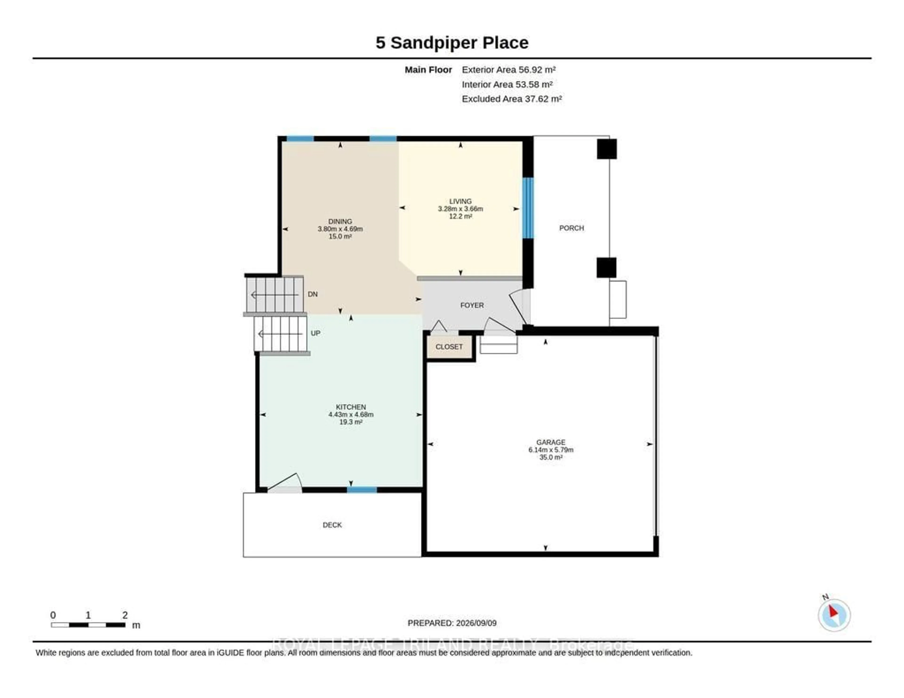 Floor plan for 5 SANDPIPER Pl, St. Thomas Ontario N5R 0A9