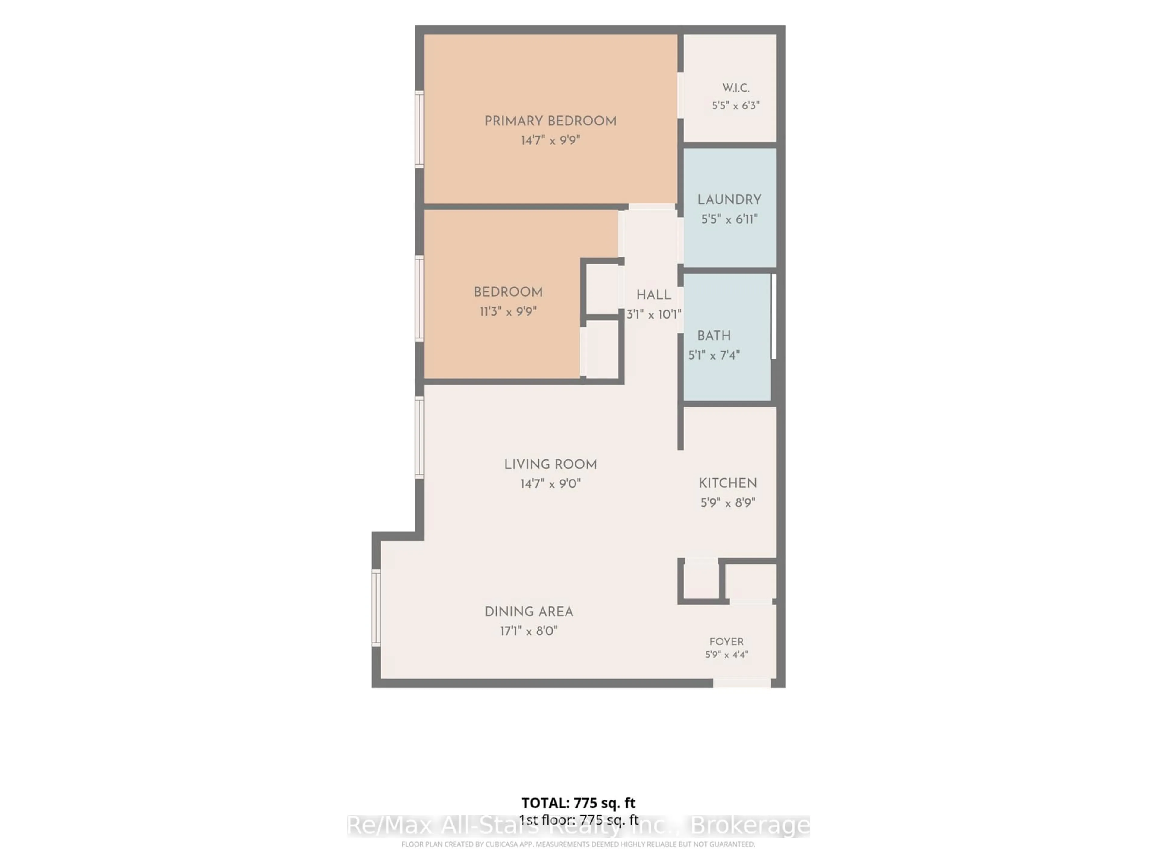 Floor plan for 15 Clifton St #101, Kawartha Lakes Ontario K0M 1N0
