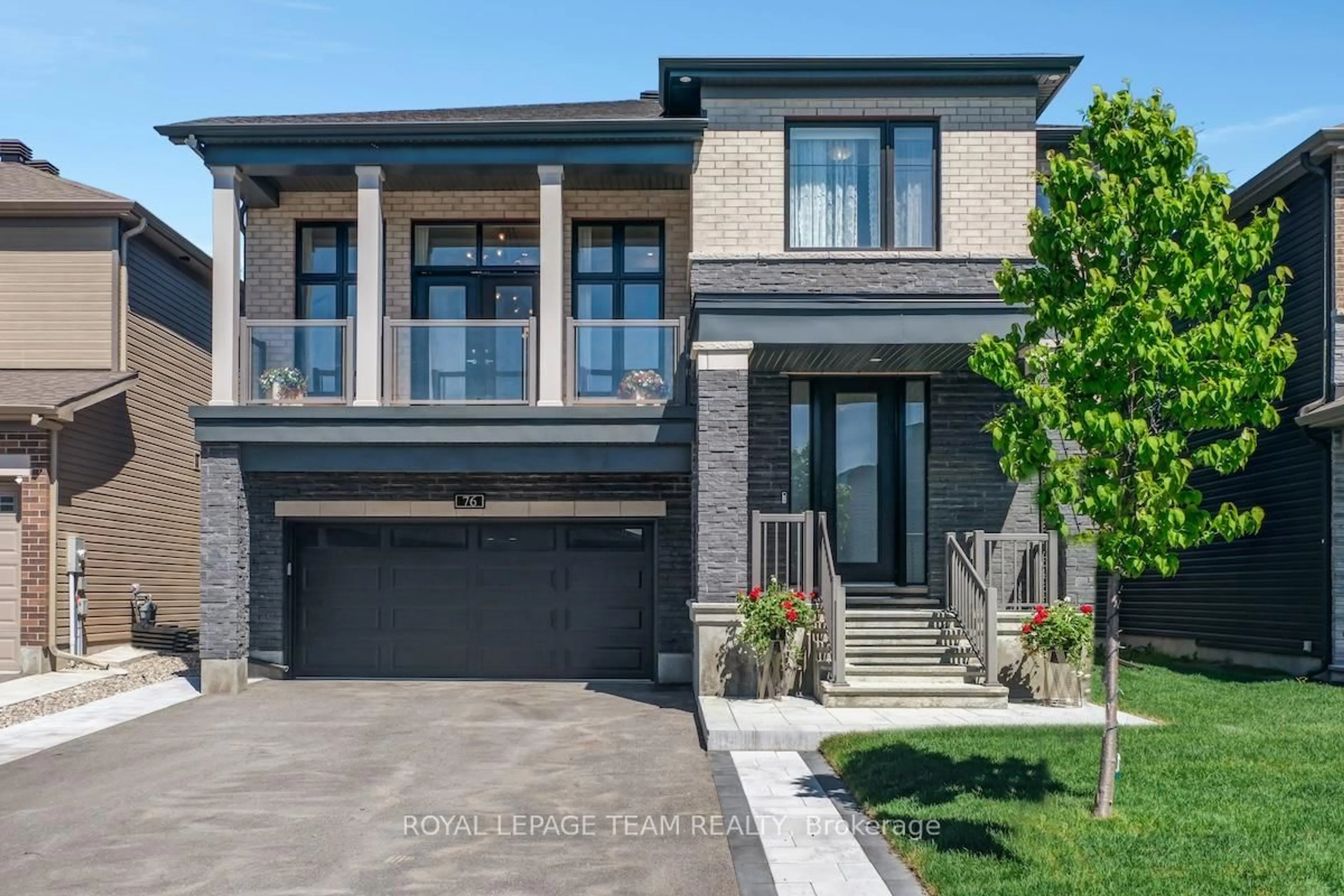 Home with brick exterior material, street for 76 Ascari Rd, Manotick Ontario K4M 0M6