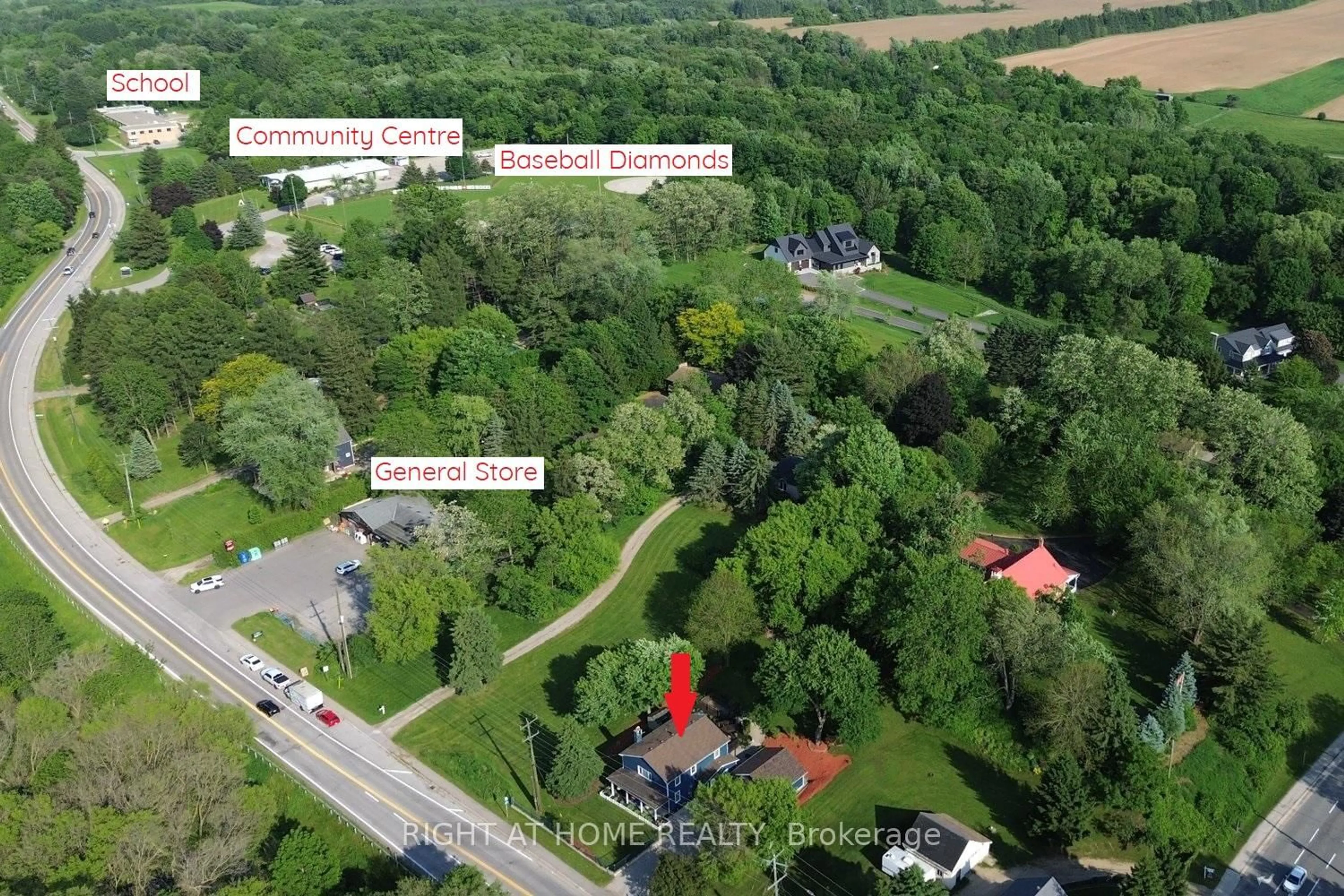A pic from outside/outdoor area/front of a property/back of a property/a pic from drone, street for 2030 Governors Rd, Hamilton Ontario L0R 1J0
