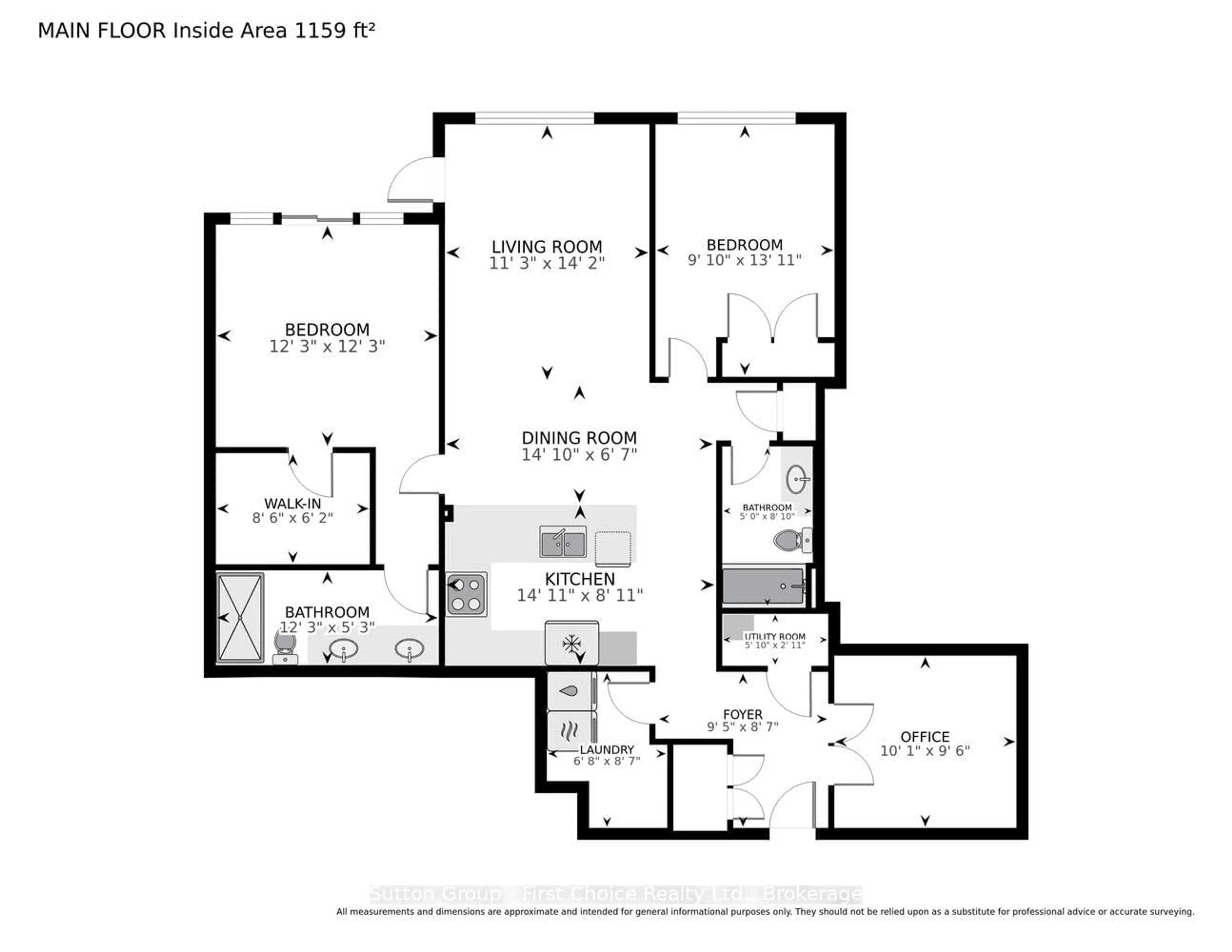 Floor plan for 255 JOHN St #412, Stratford Ontario N5A 0G7