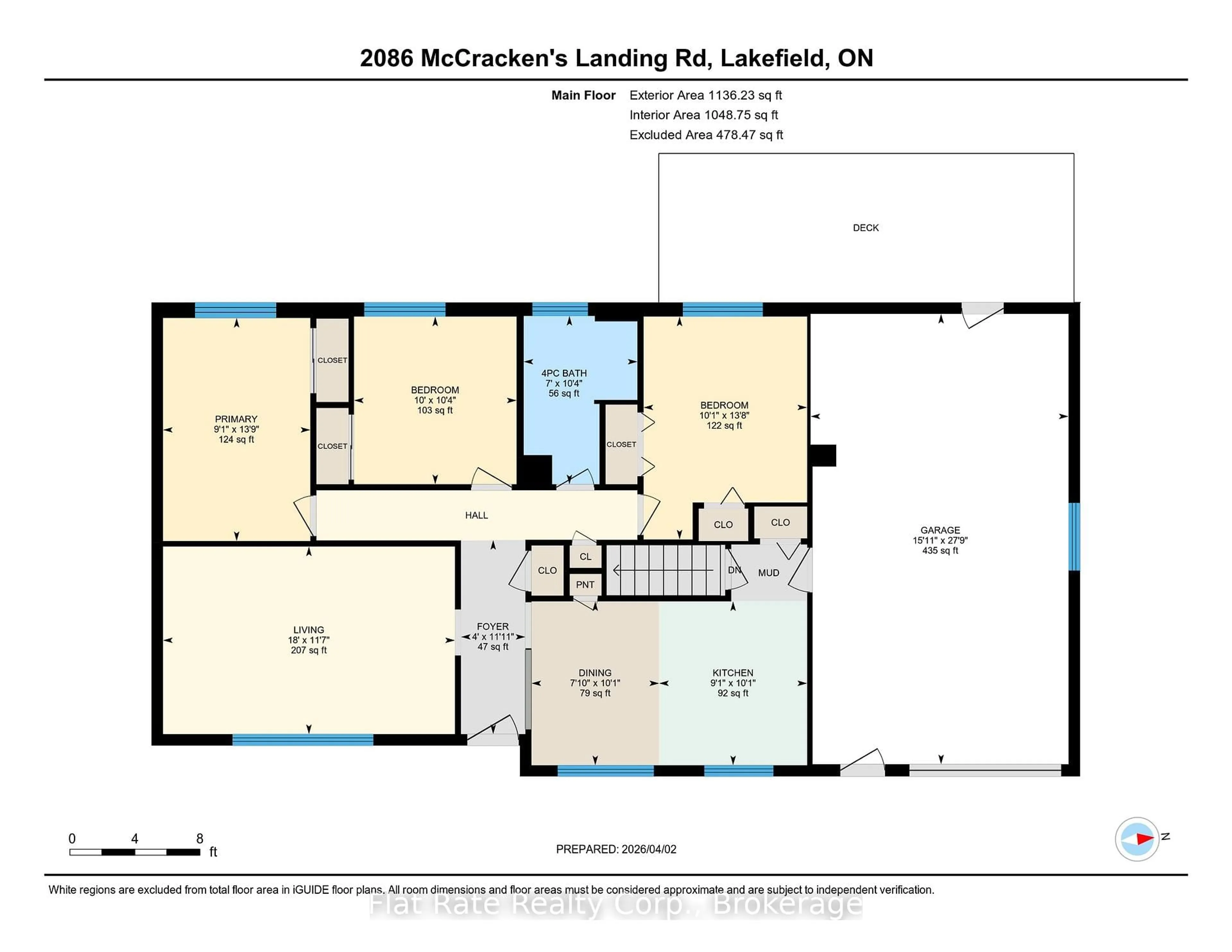 Floor plan for 2086 McCrackens Landing Rd, Douro-Dummer Ontario K0L 2H0