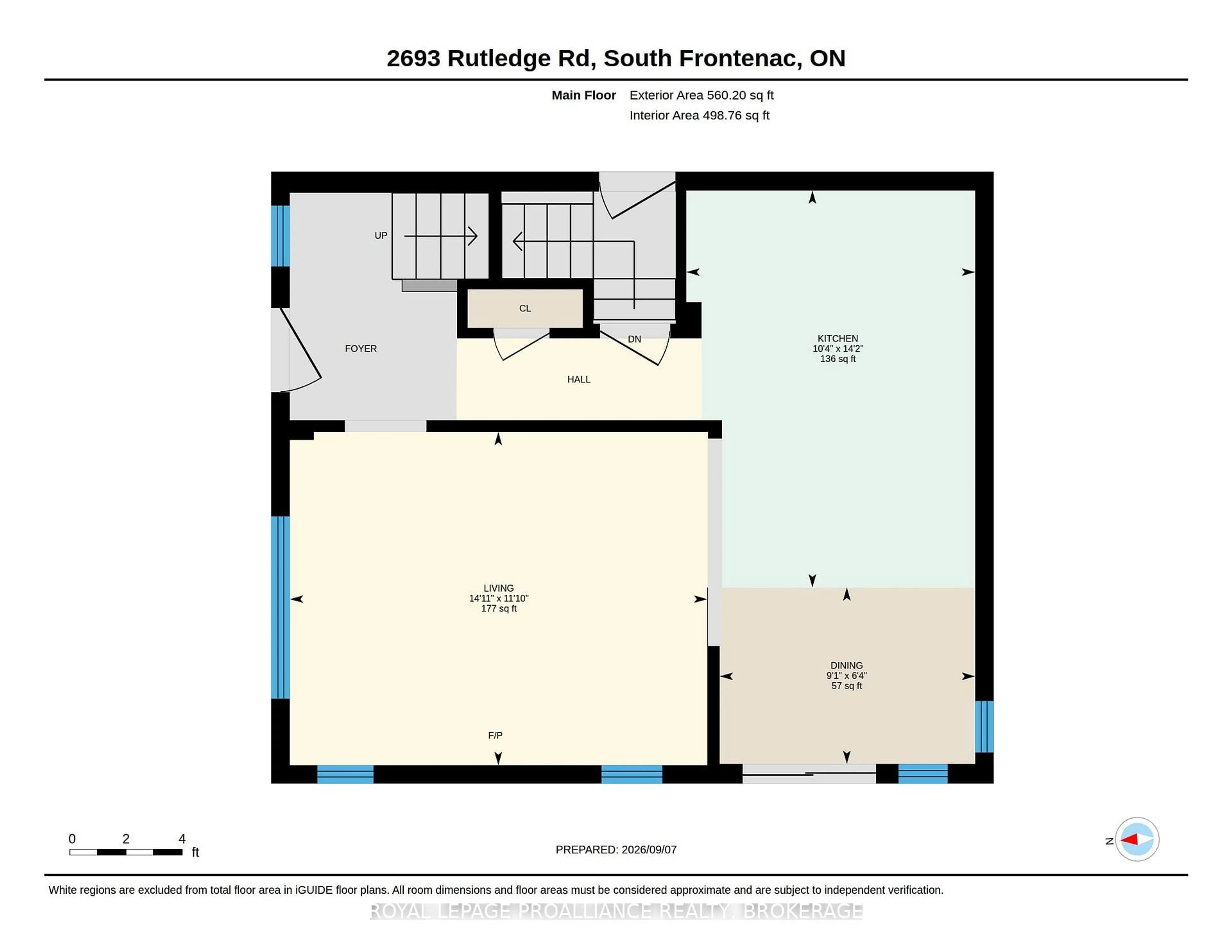 Floor plan for 2693 Rutledge Rd, Sydenham Ontario K0H 2T0