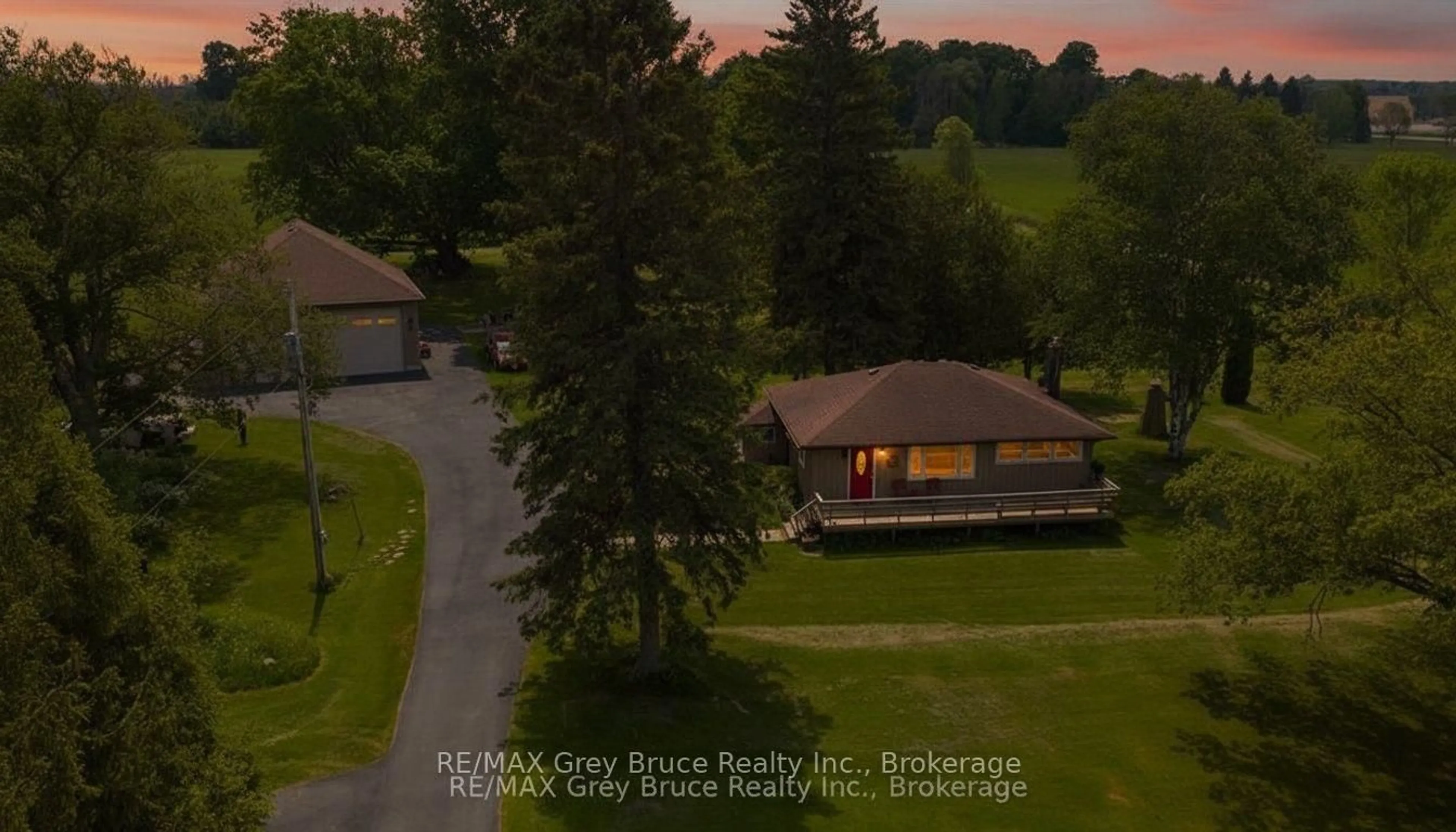 A pic from outside/outdoor area/front of a property/back of a property/a pic from drone, unknown for 202306 6 Highway, Georgian Bluffs Ontario N4K 5N5