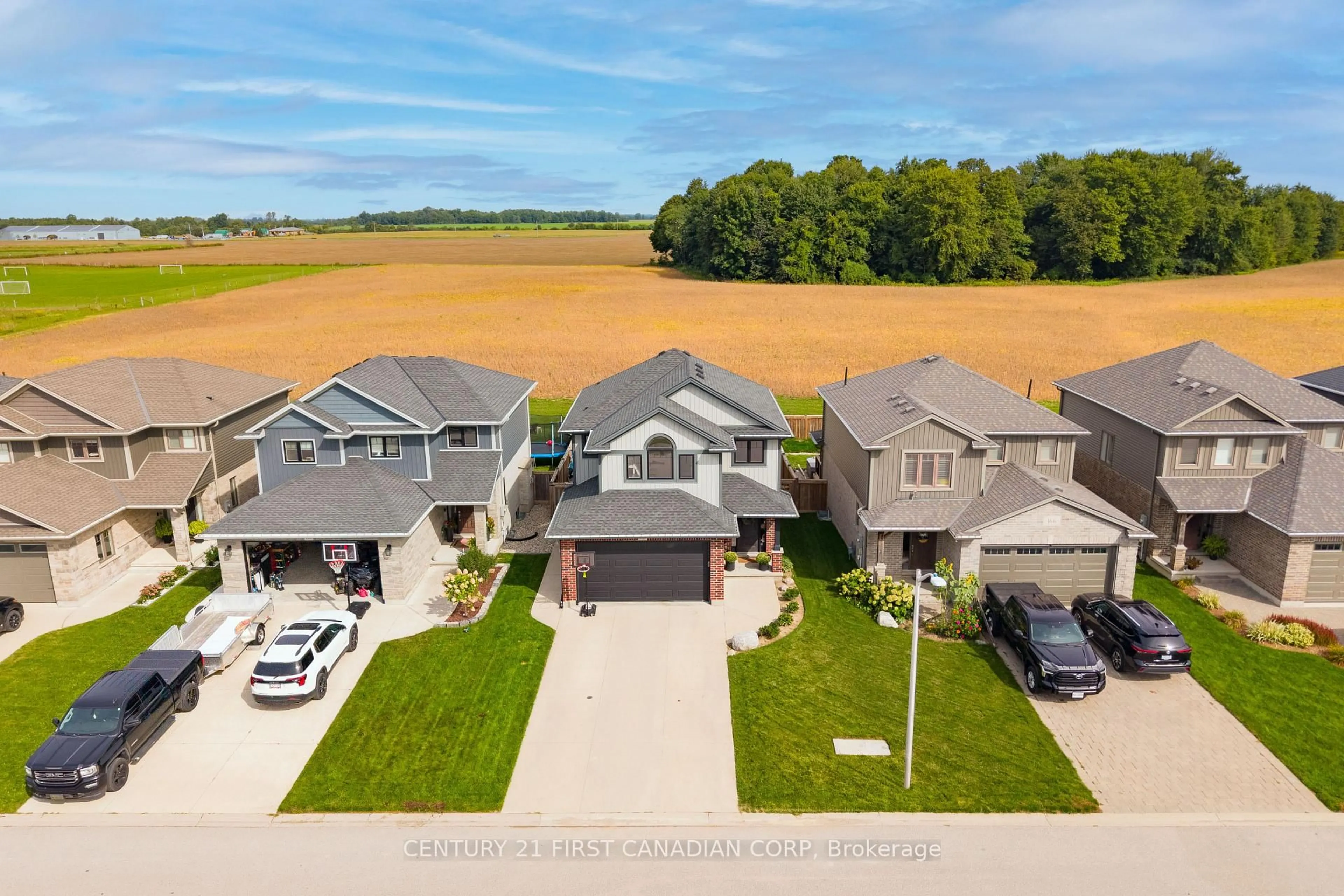 A pic from outside/outdoor area/front of a property/back of a property/a pic from drone, street for 168 Gilmour Dr, Lucan Biddulph Ontario N0M 2J0