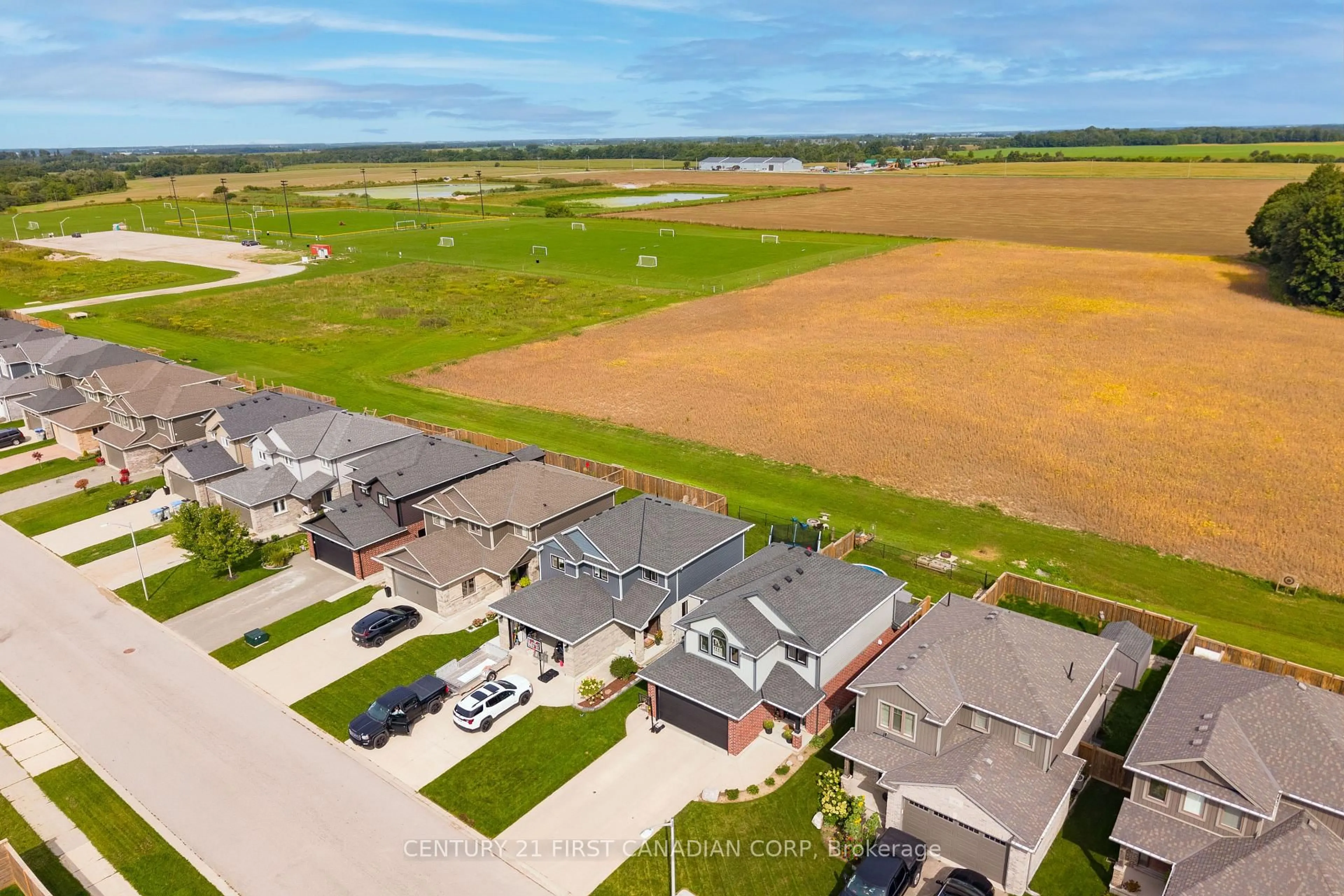 A pic from outside/outdoor area/front of a property/back of a property/a pic from drone, street for 168 Gilmour Dr, Lucan Biddulph Ontario N0M 2J0