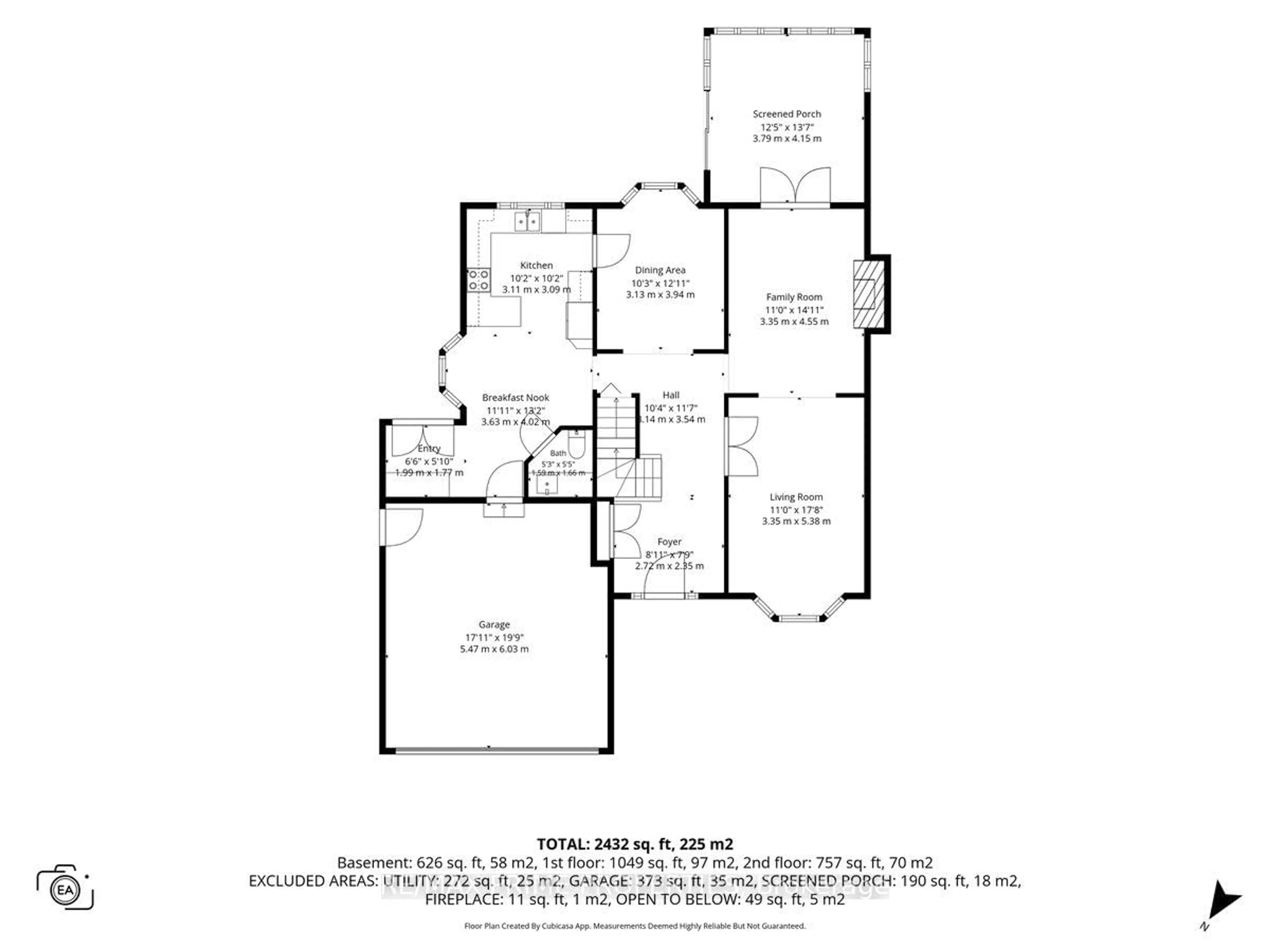 Floor plan for 1020 Driftwood Cres, Orleans Ontario K1C 2P1