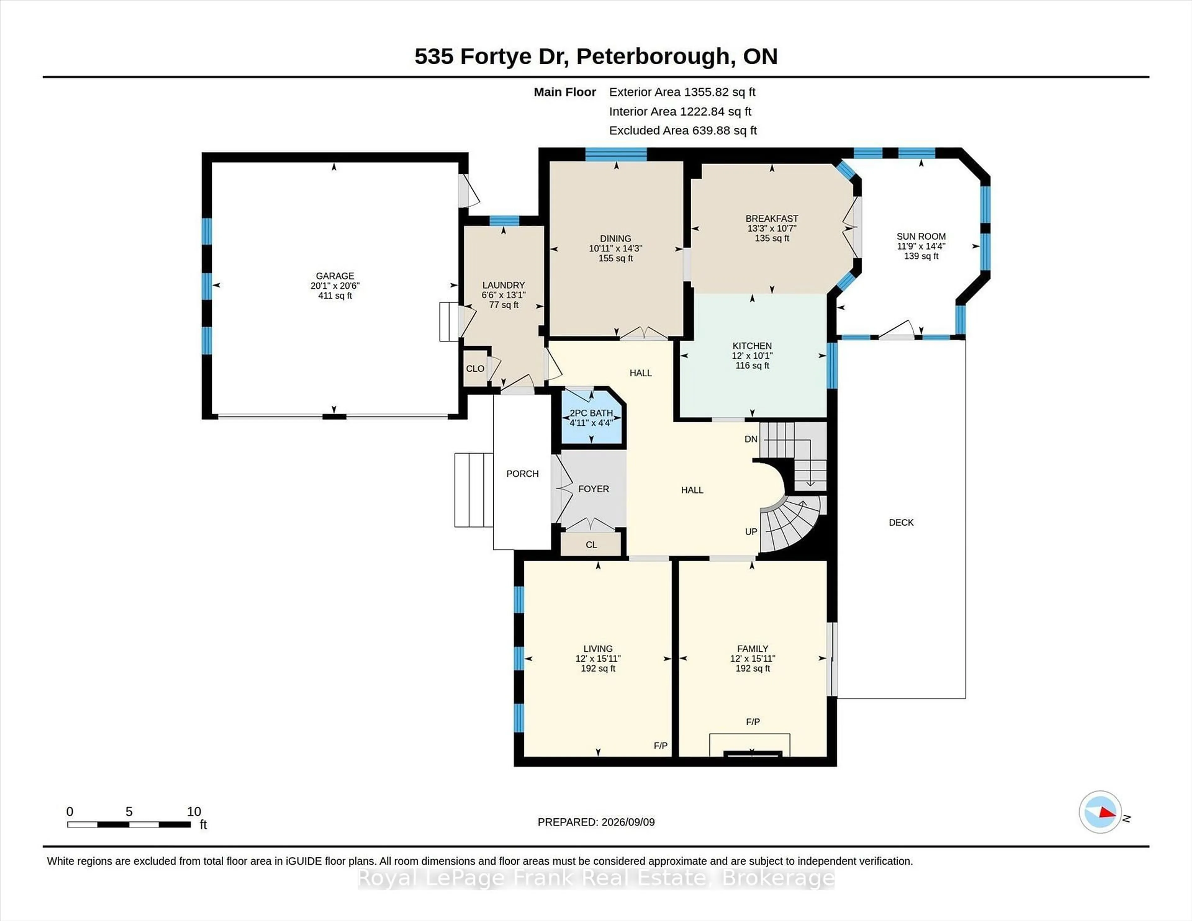 Floor plan for 535 Fortye Dr, Peterborough Ontario K9K 2H2