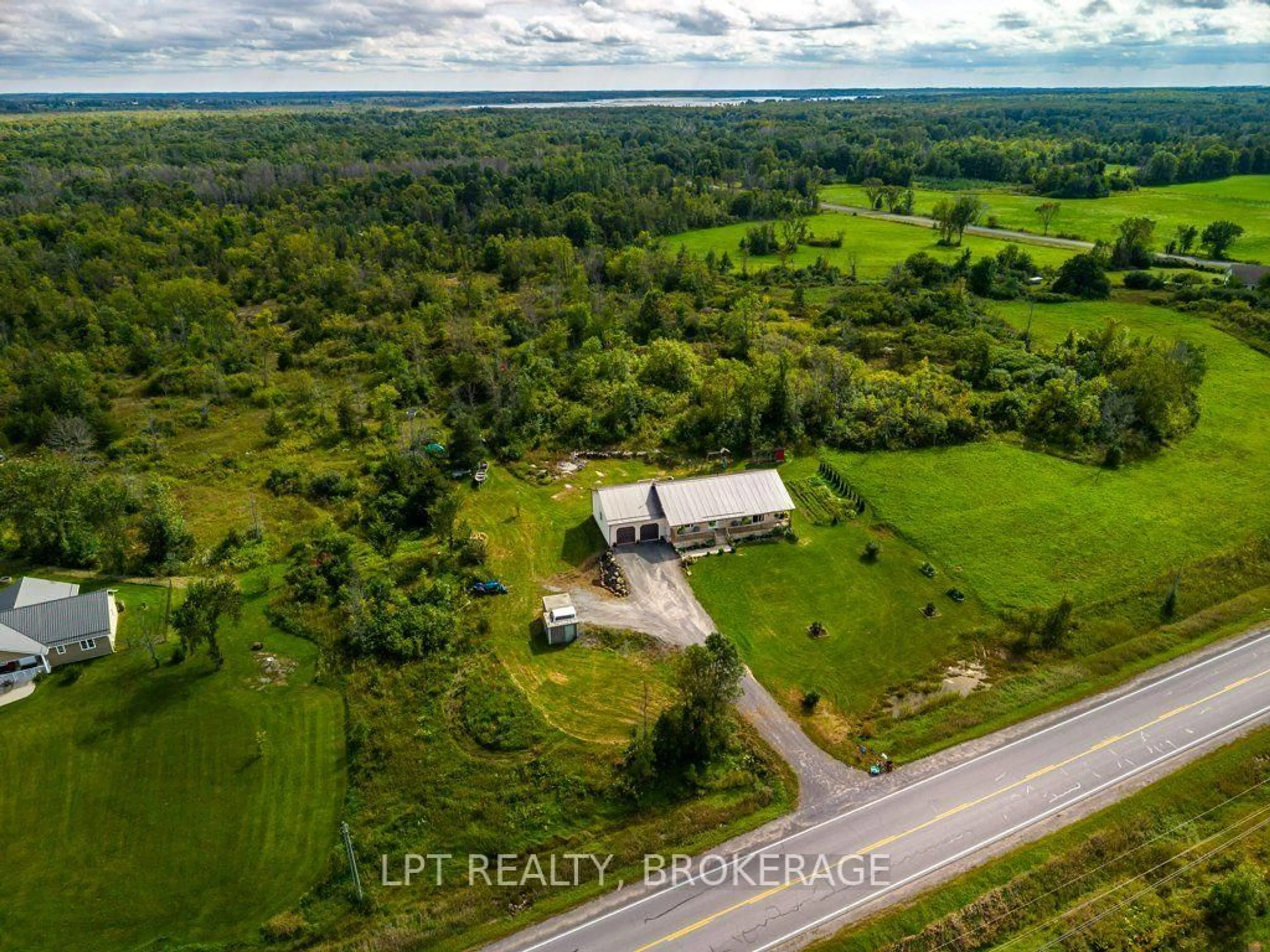 A pic from outside/outdoor area/front of a property/back of a property/a pic from drone, building for 3284 County Road 14 Rd, Kaladar Ontario K0K 1Z0