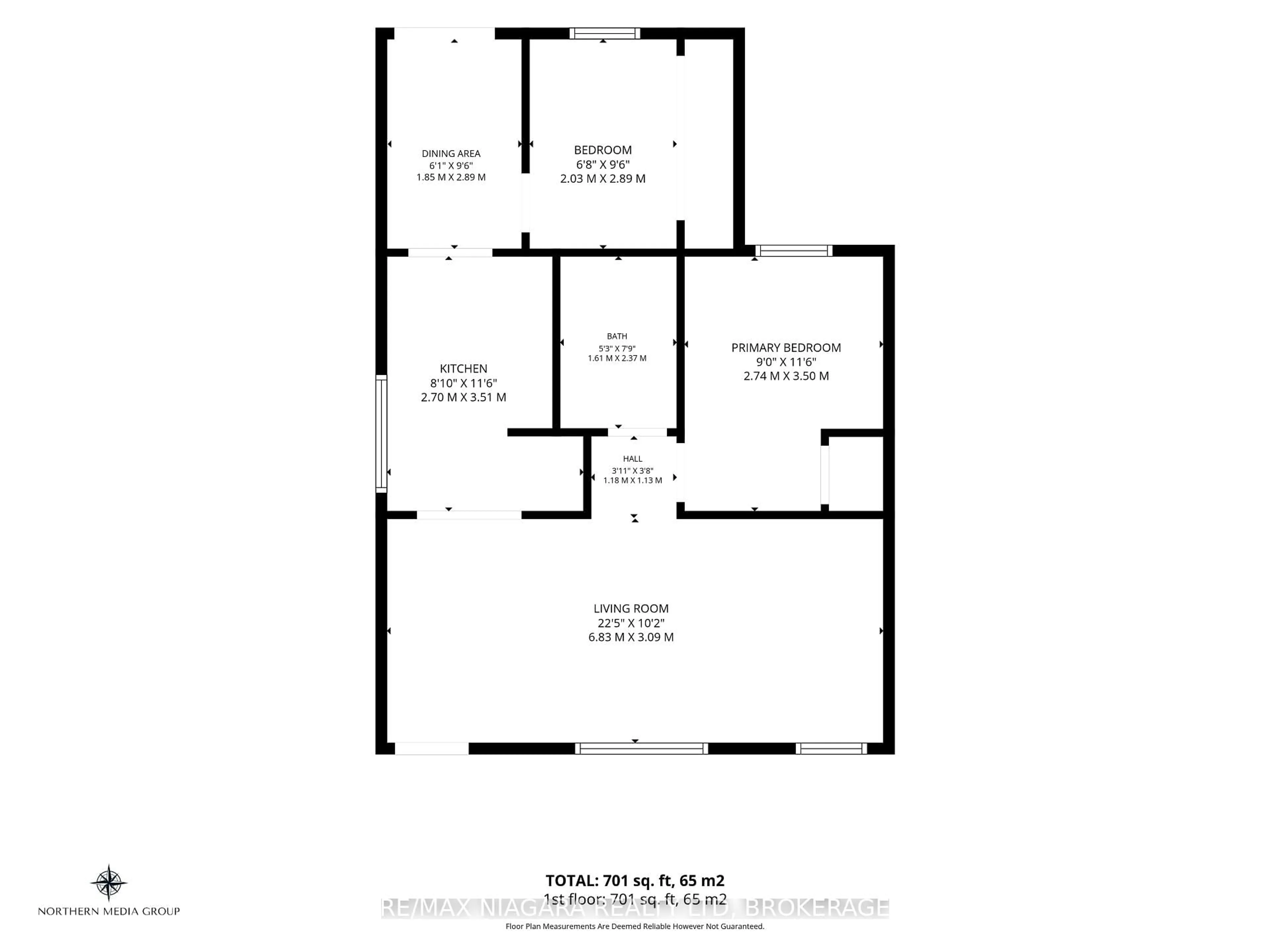 Floor plan for 5416 Hamilton St, Niagara Falls Ontario L2E 2W6