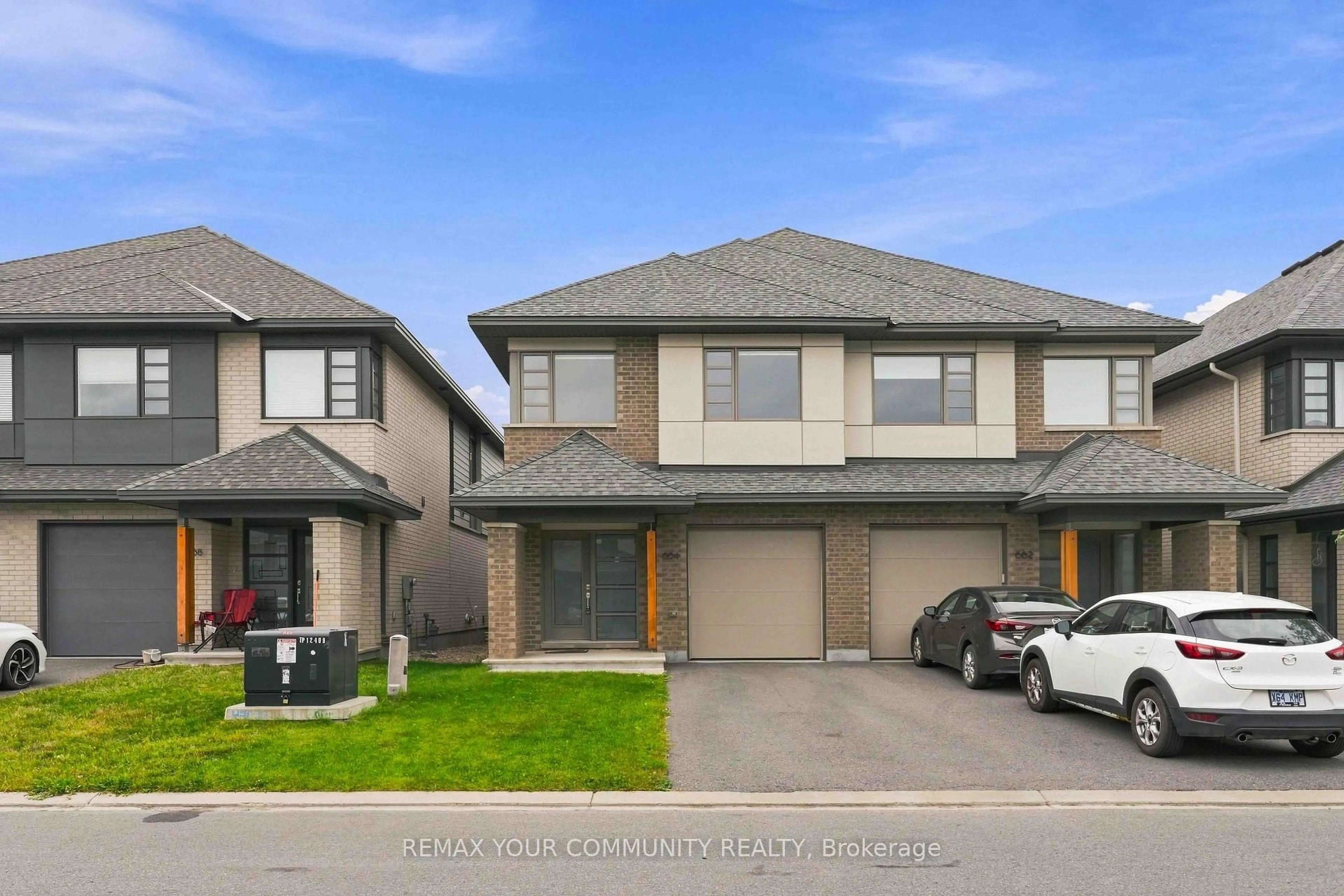 A pic from outside/outdoor area/front of a property/back of a property/a pic from drone, street for 664 Odyssey Way, Ottawa Ontario K1T 0T5
