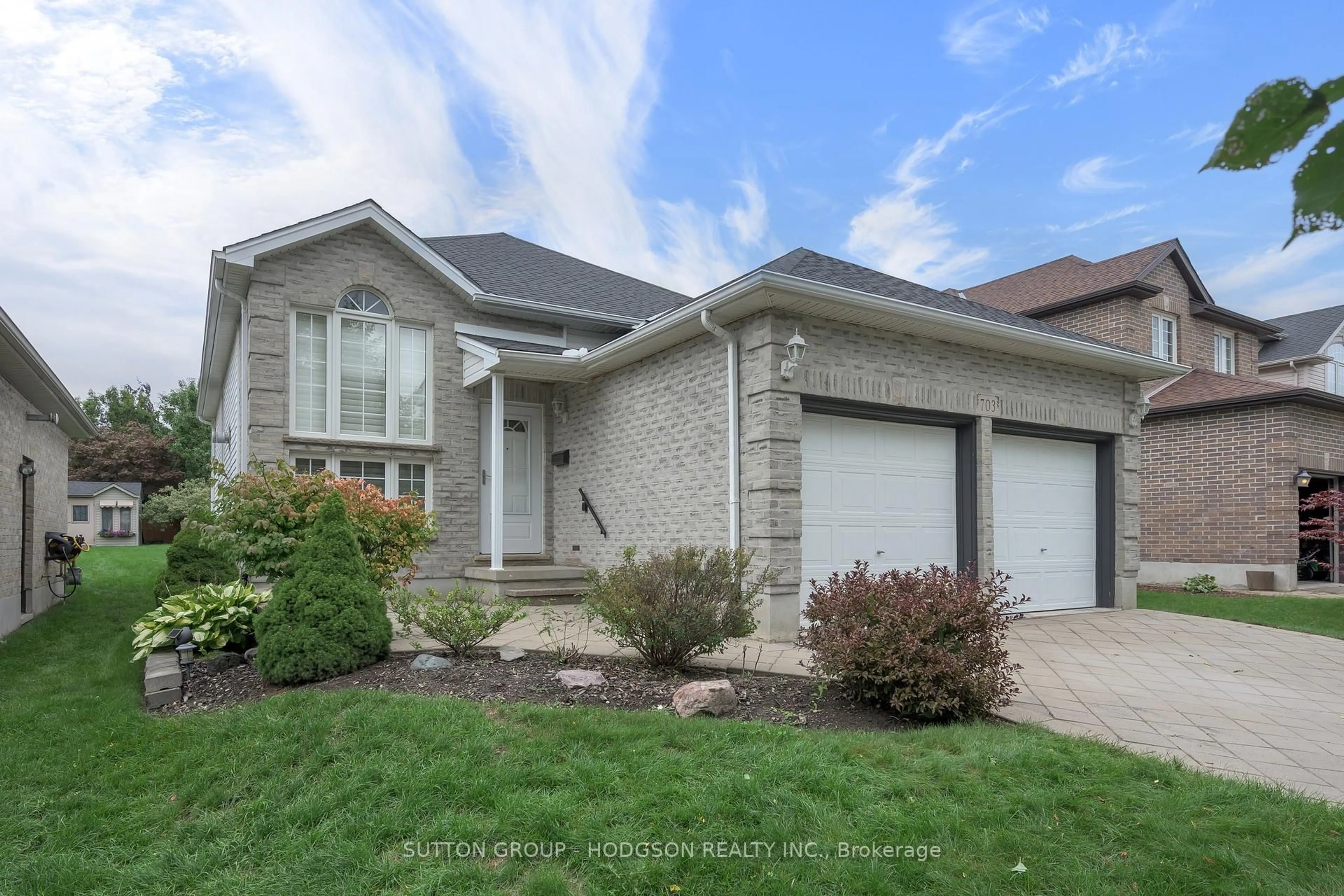 Home with brick exterior material, street for 703 Bramblewood Pl, London South Ontario N6K 4Y3