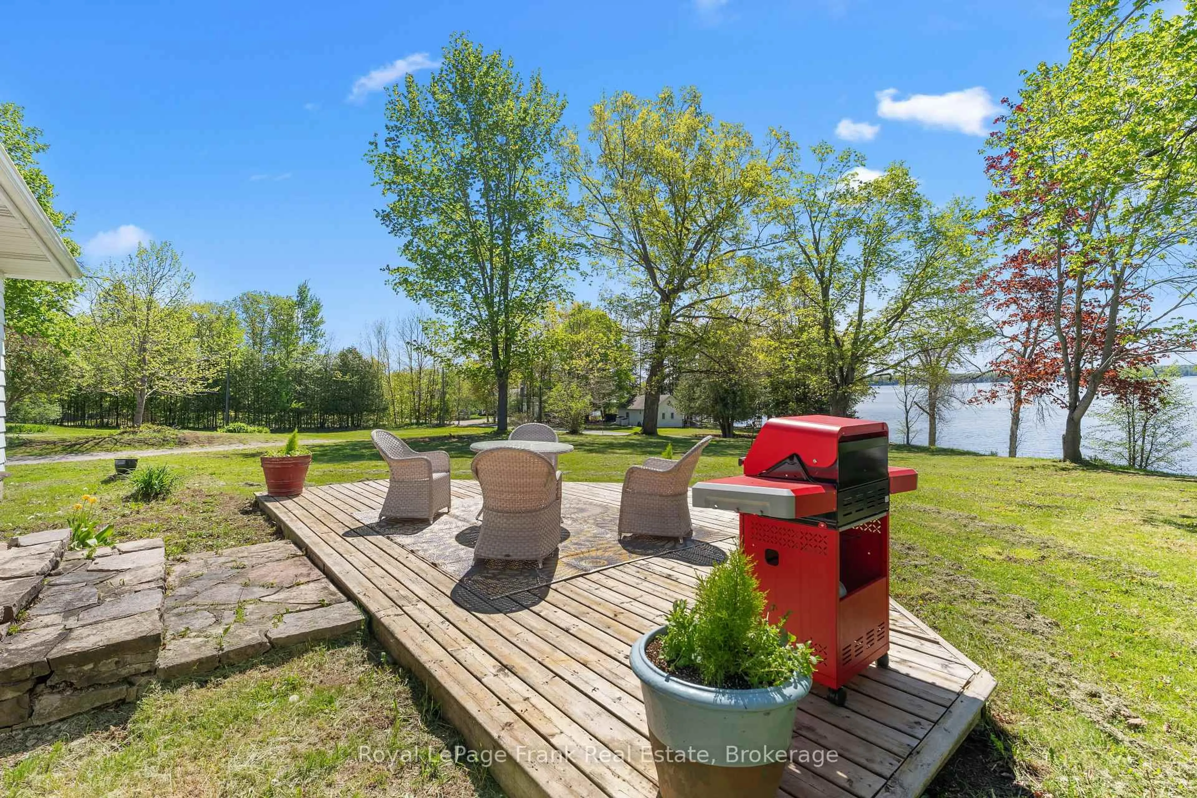 Patio, water/lake/river/ocean view for 39 Fire Route 98 Rte, Trent Lakes Ontario K0M 1A0