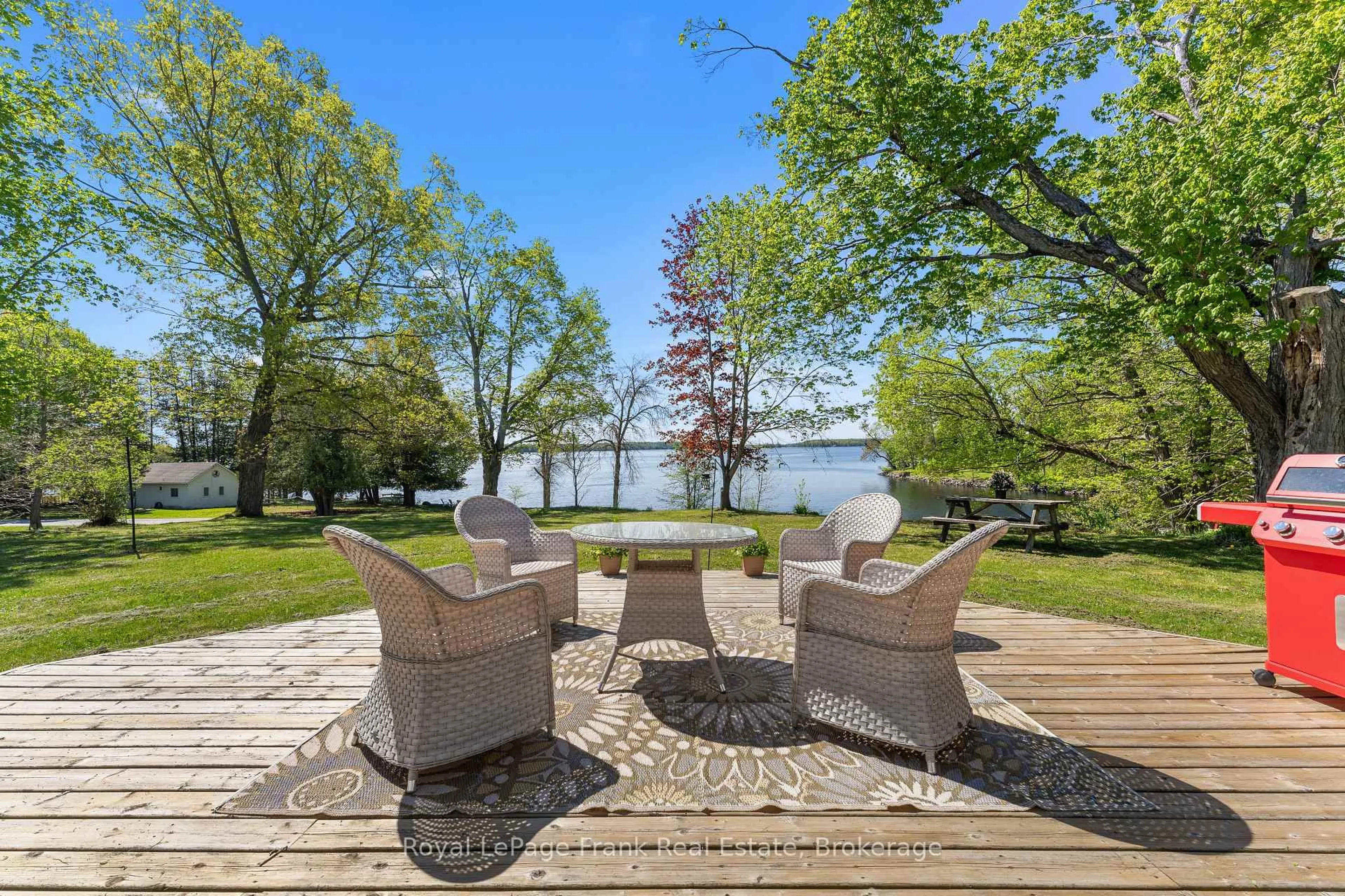 Patio, water/lake/river/ocean view for 39 Fire Route 98 Rte, Trent Lakes Ontario K0M 1A0