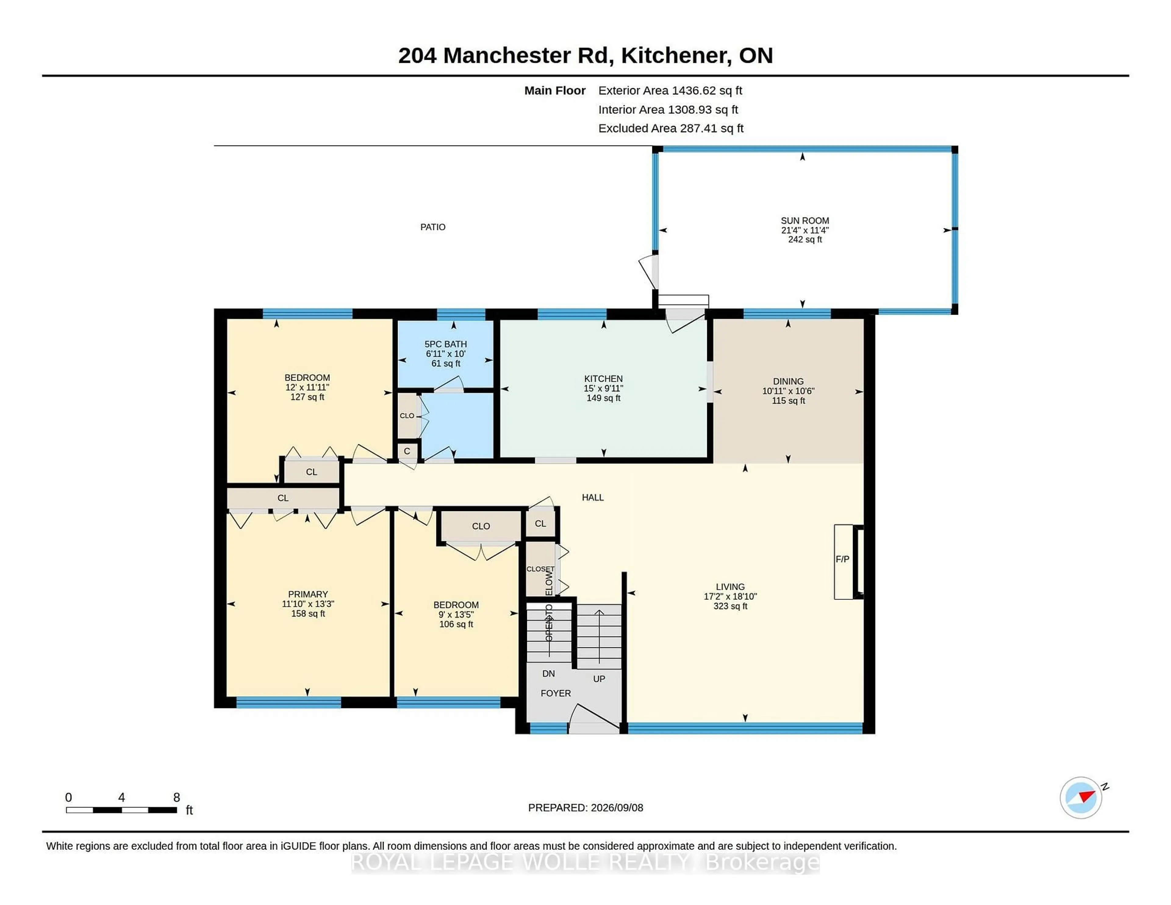 Floor plan for 204 Manchester Rd, Kitchener Ontario N2B 1A2