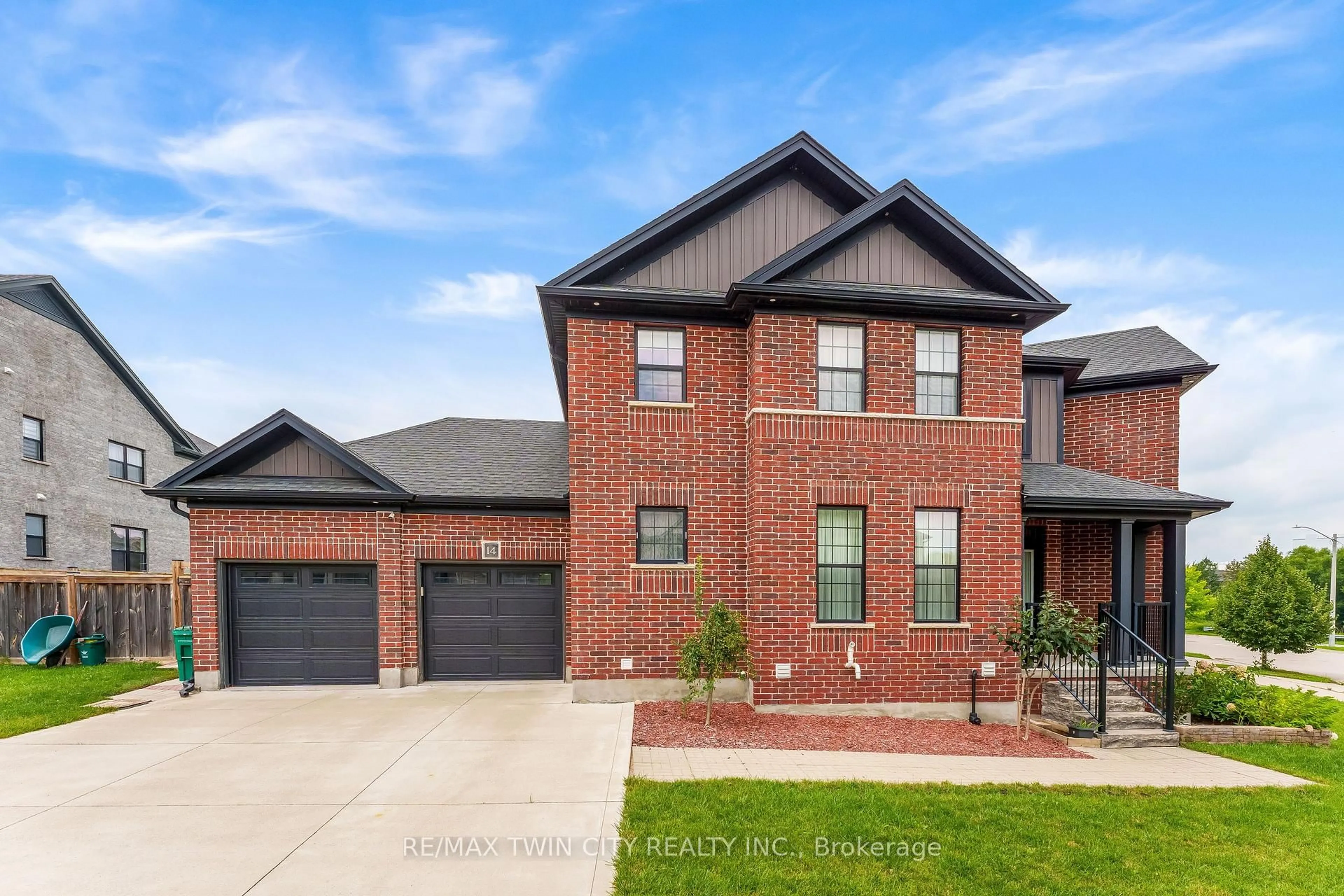 Home with brick exterior material, street for 14 Marianne Dorn Trail Rd, Kitchener Ontario N2R 0H4