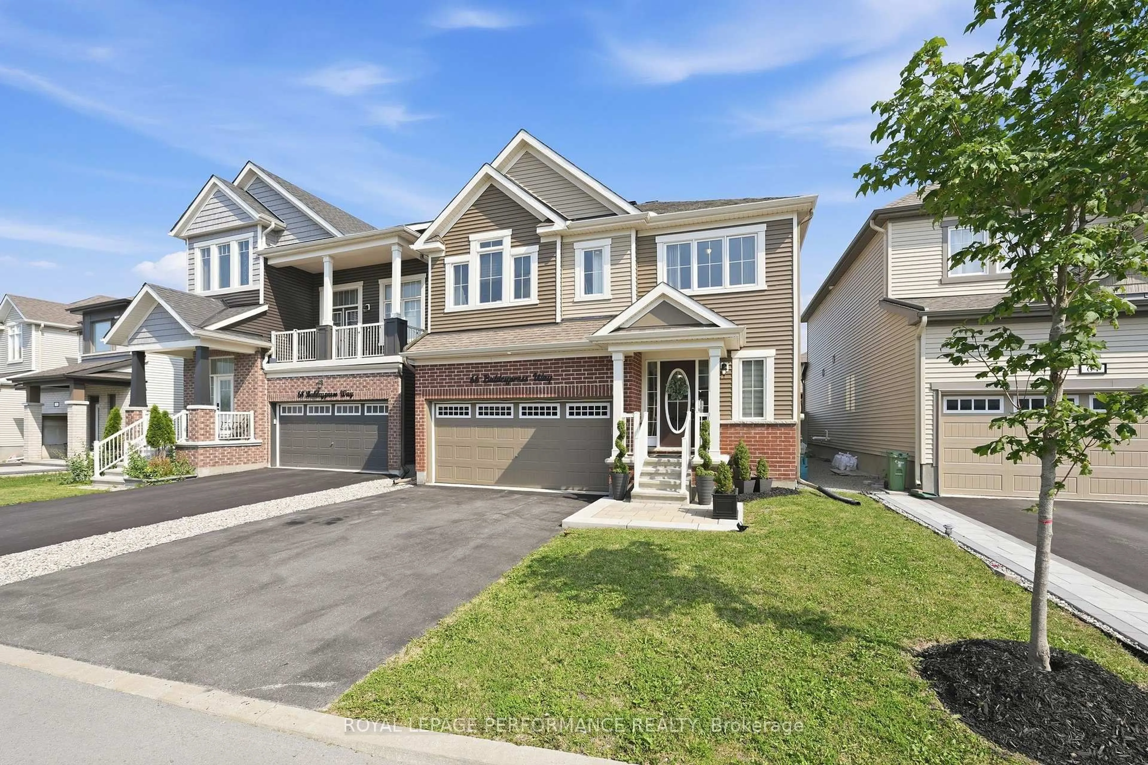 Home with brick exterior material, street for 66 Baldcypress Way, Ottawa Ontario K2V 0N6