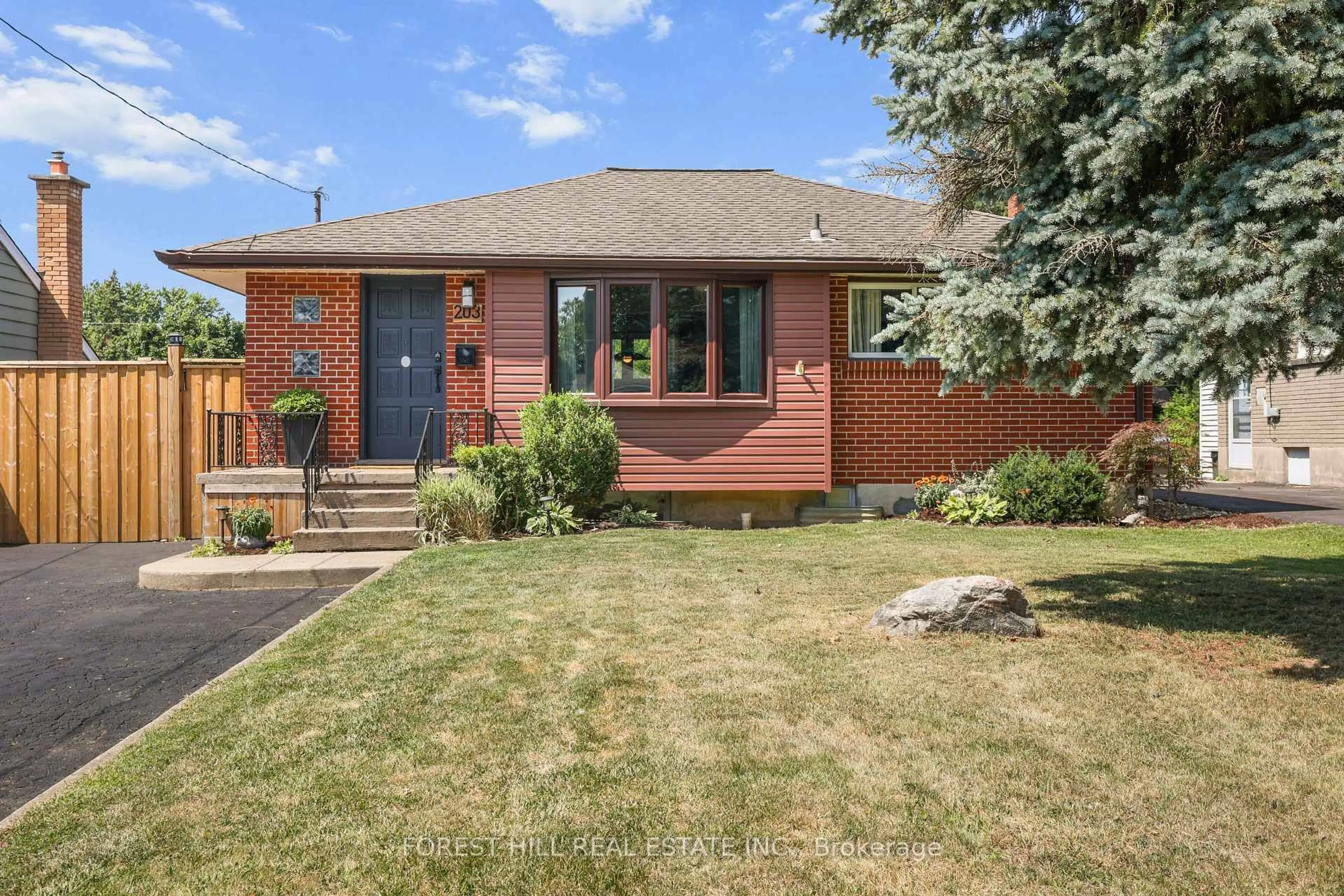 Home with brick exterior material, street for 203 Merlin Cres, London East Ontario N5W 5A2