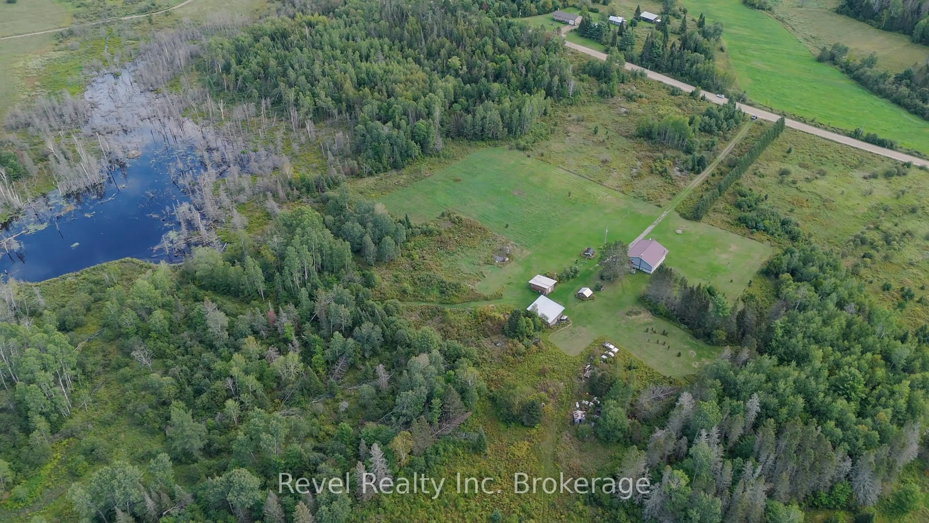 A pic from outside/outdoor area/front of a property/back of a property/a pic from drone, water/lake/river/ocean view for 2395 Papineau Rd, Papineau-Cameron Ontario P0H 1V0