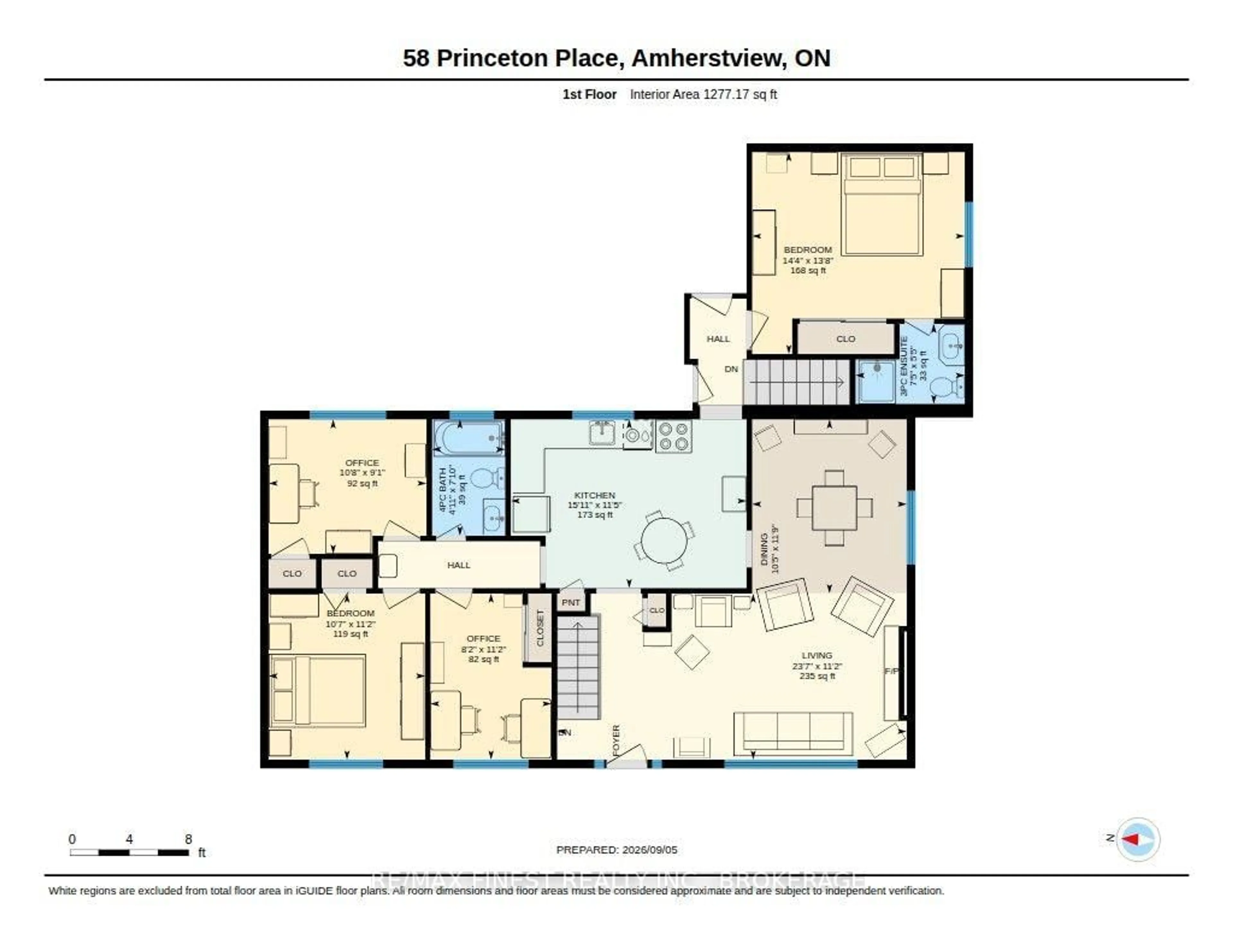 Floor plan for 58 Princeton Pl, Loyalist Ontario K7N 1E6