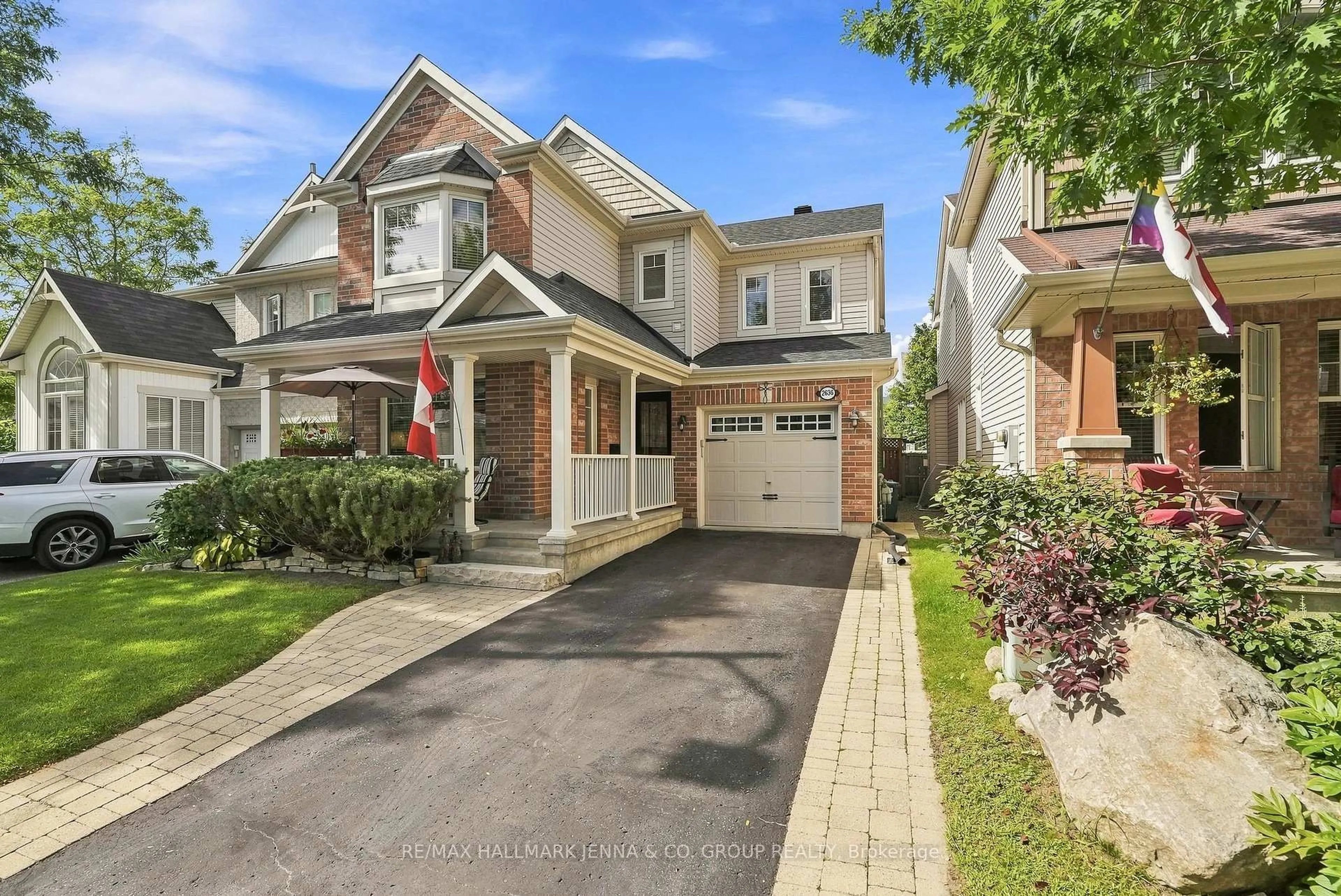 Home with brick exterior material, street for 2636 Fallingwater Circ, Ottawa Ontario K2J 0R7