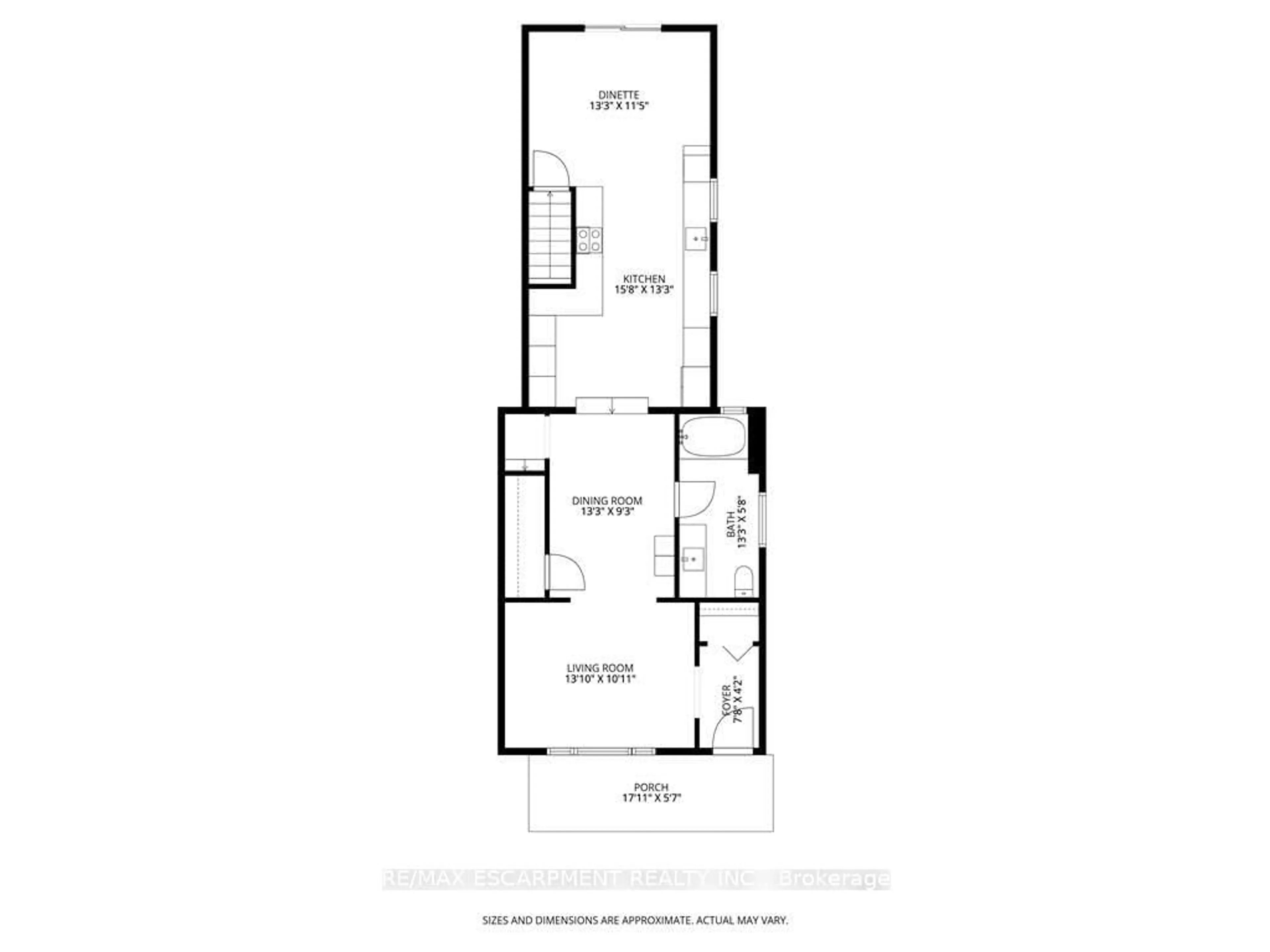 Floor plan for 32 Magill St, Hamilton Ontario L8R 2Y5