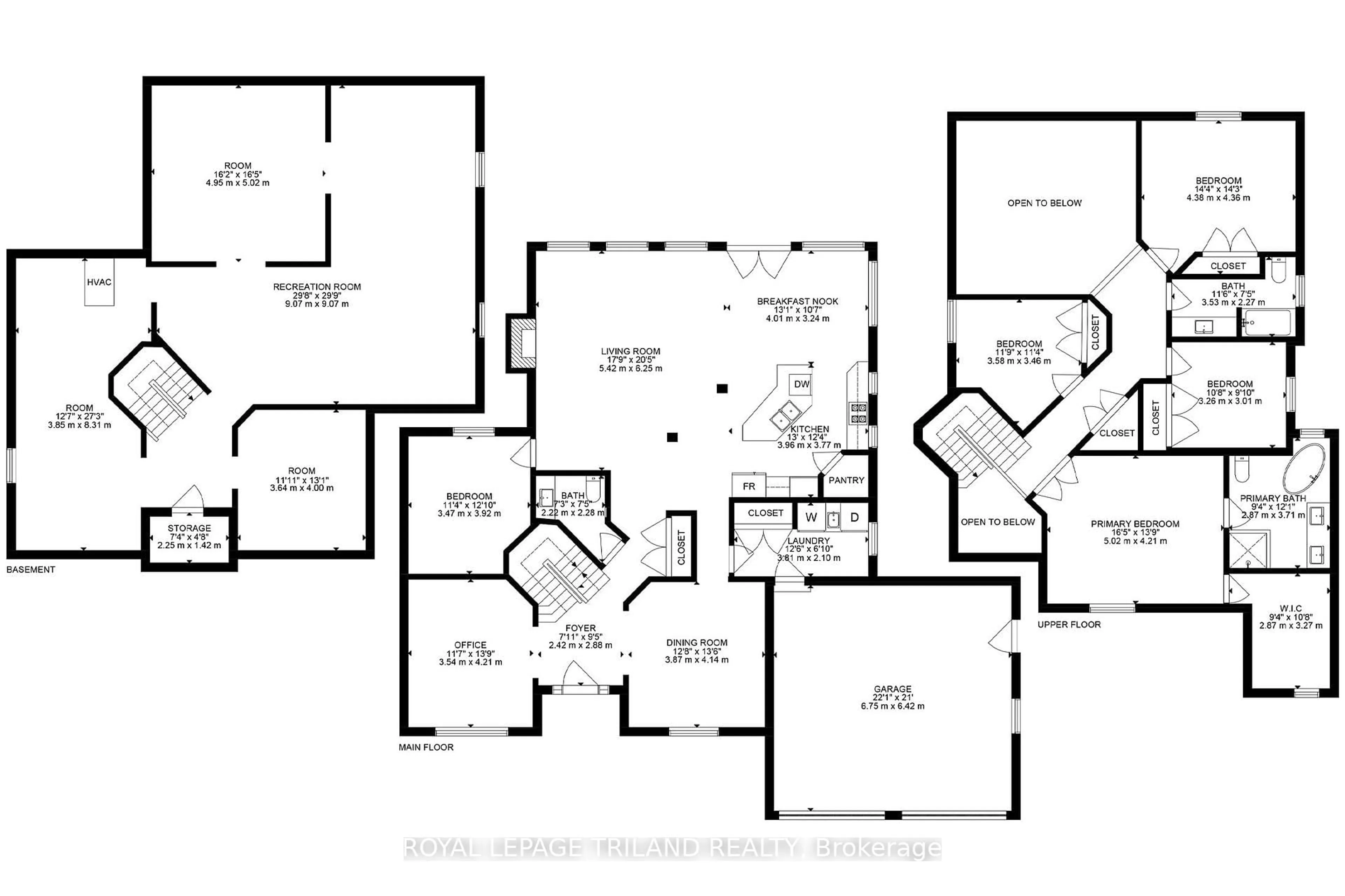 Floor plan for 1833 Standfield Rd, London North Ontario N6G 5G1