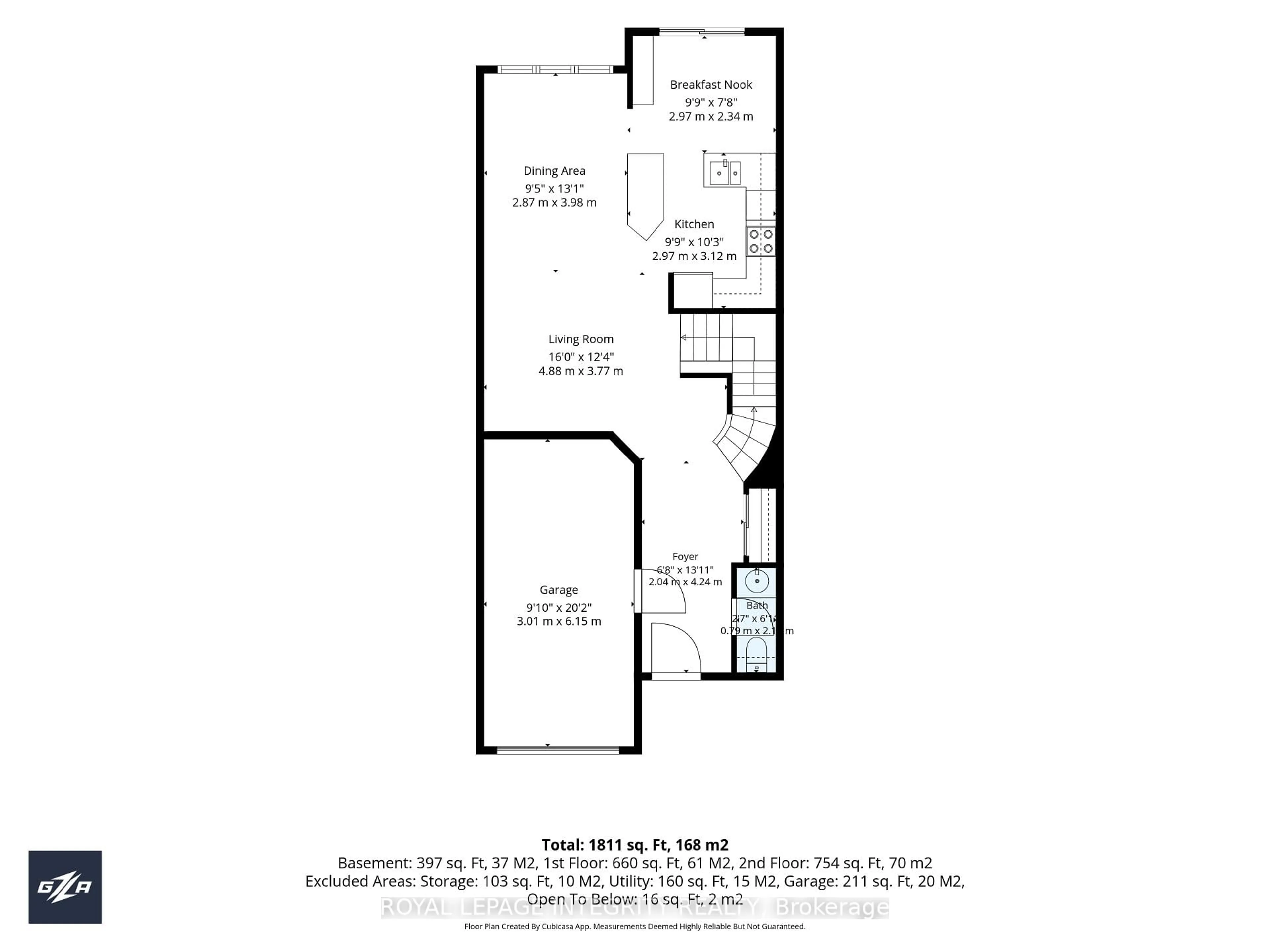 Floor plan for 515 Woodchase St, Ottawa Ontario K2W 1J2