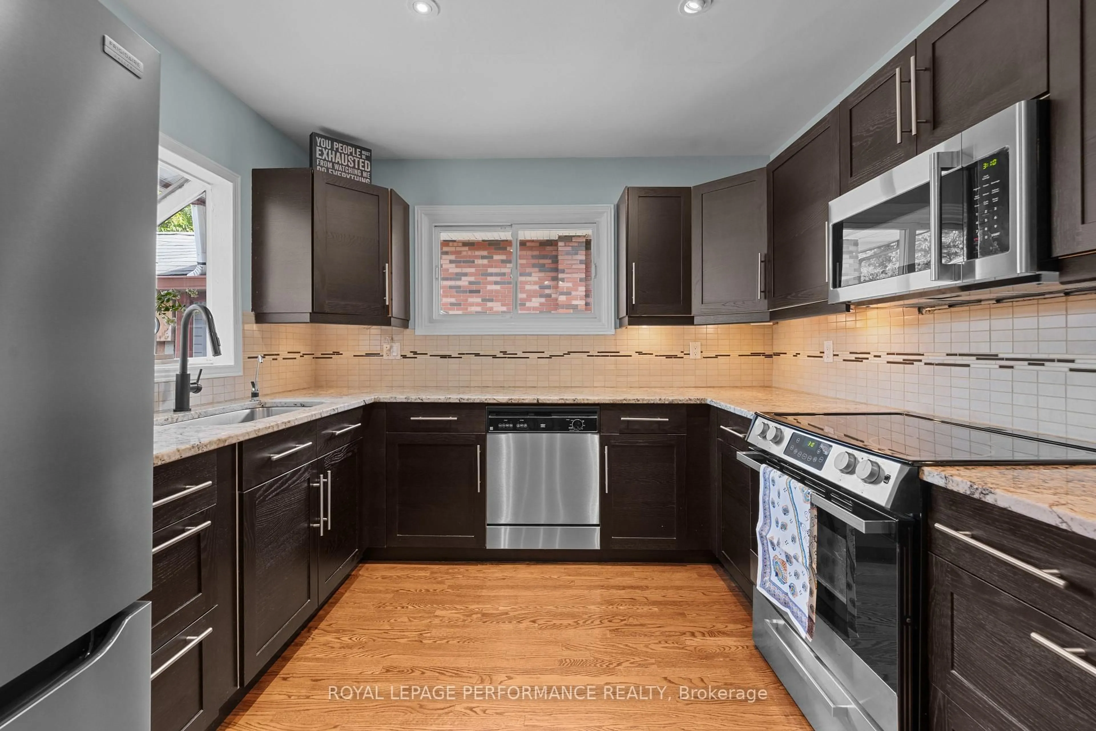 Open concept kitchen, ceramic/tile floor for 2177 Bingham St, Ottawa Ontario K1G 2V6
