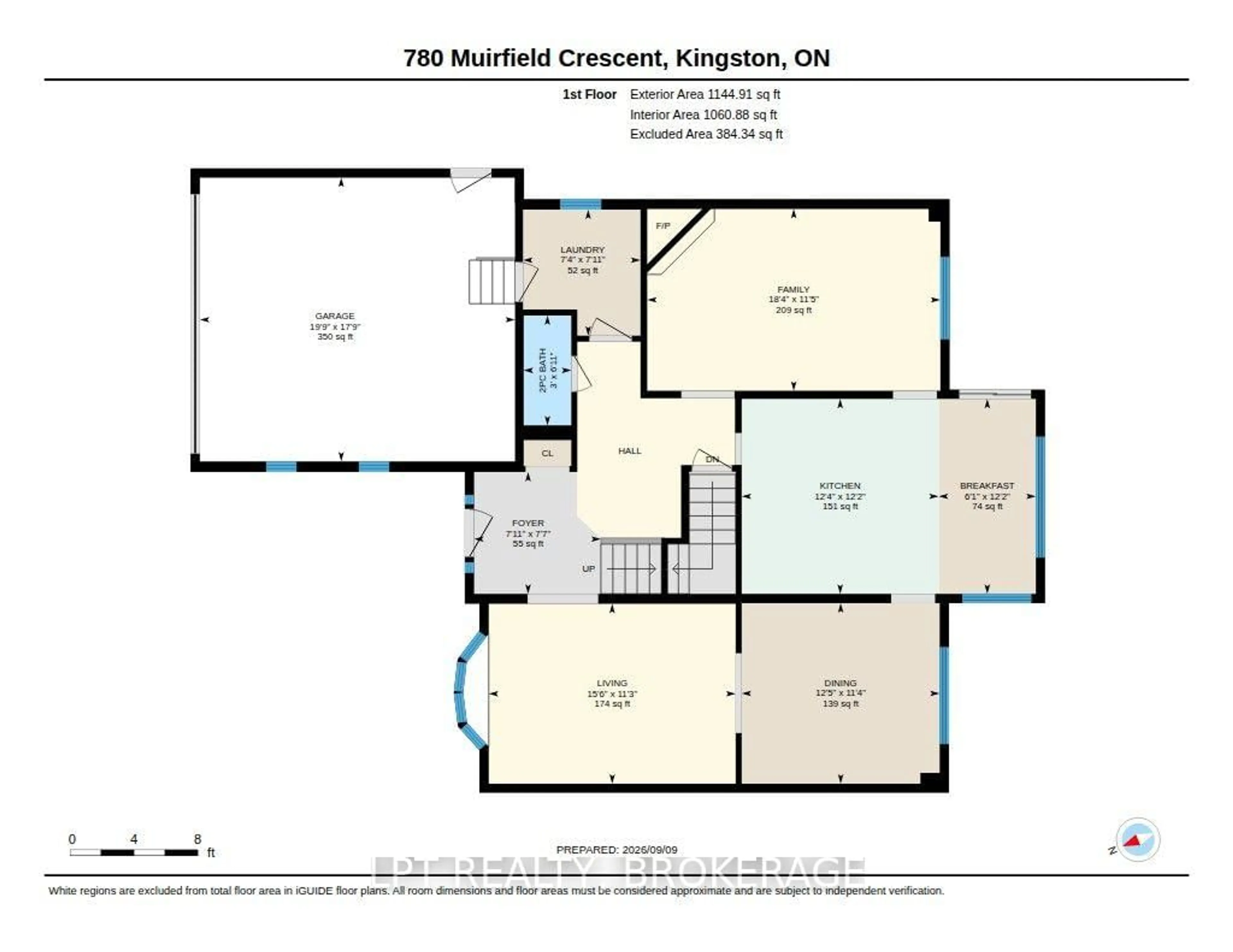 Floor plan for 780 Muirfield Cres, Kingston Ontario K7M 8G1