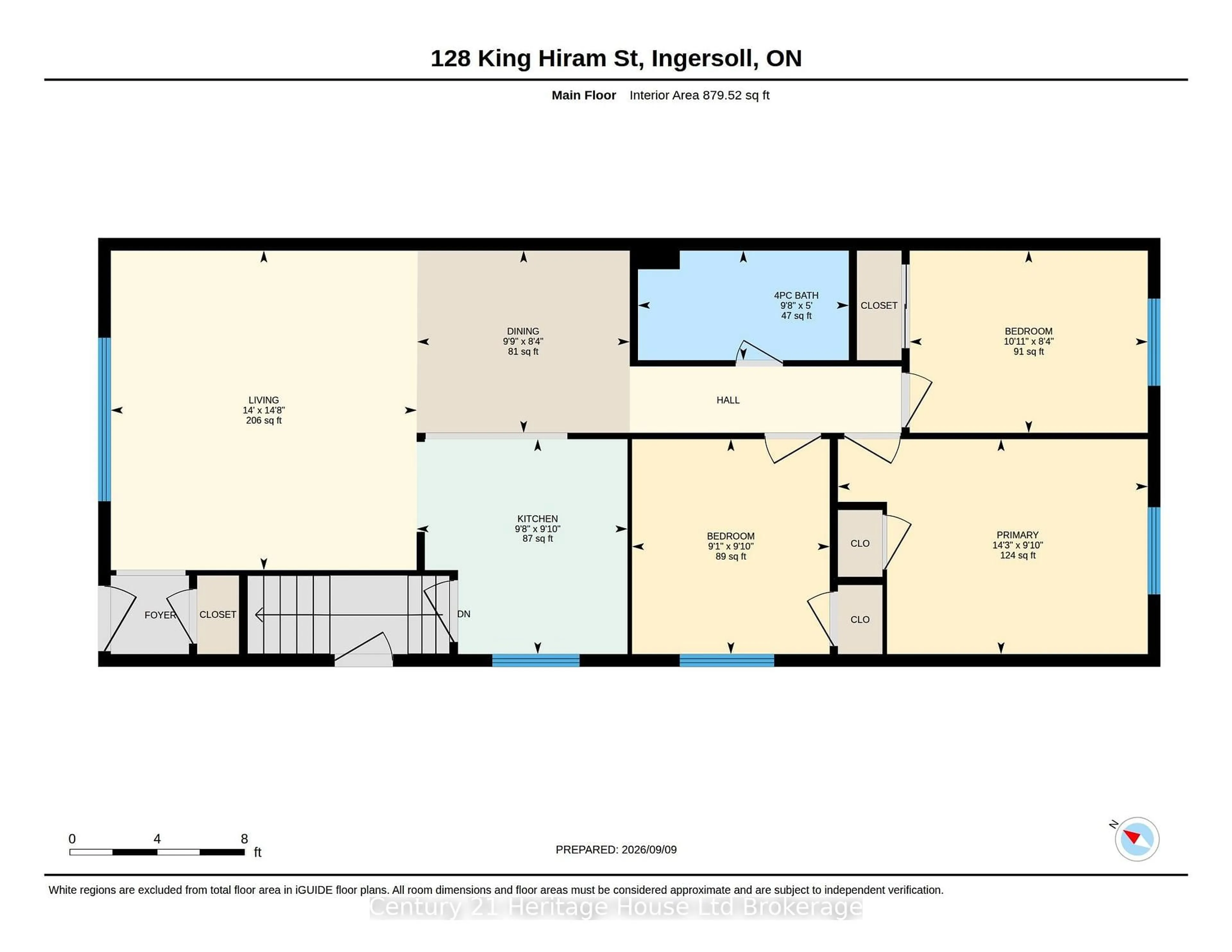 Floor plan for 128 King Hiram St, Ingersoll Ontario N5C 1L6