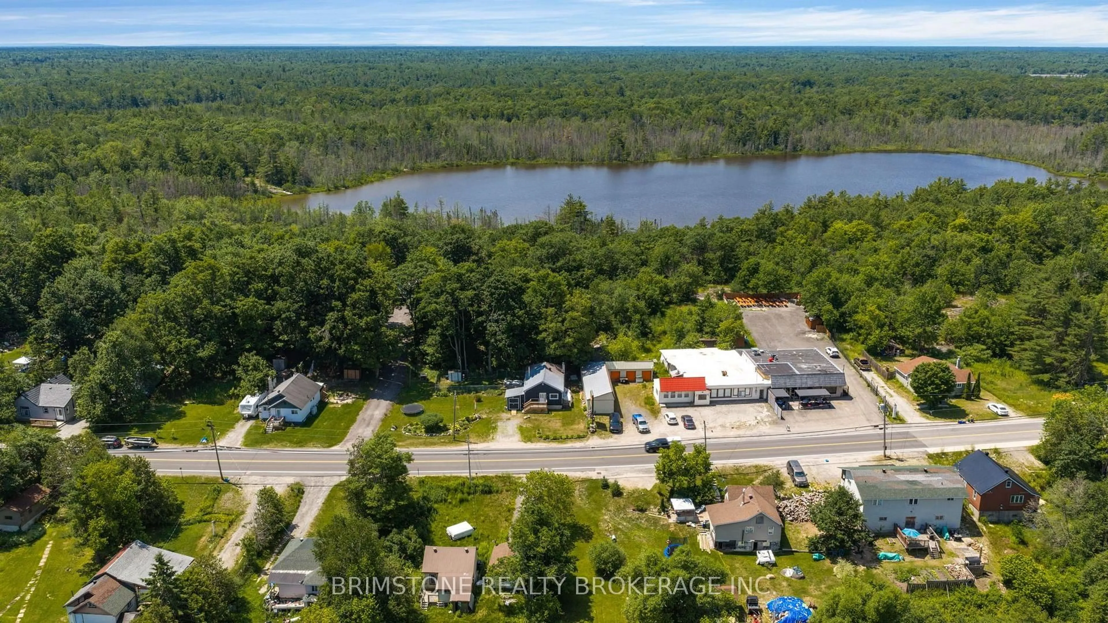 A pic from outside/outdoor area/front of a property/back of a property/a pic from drone, water/lake/river/ocean view for 329 High St, Georgian Bay Ontario P0C 1H0