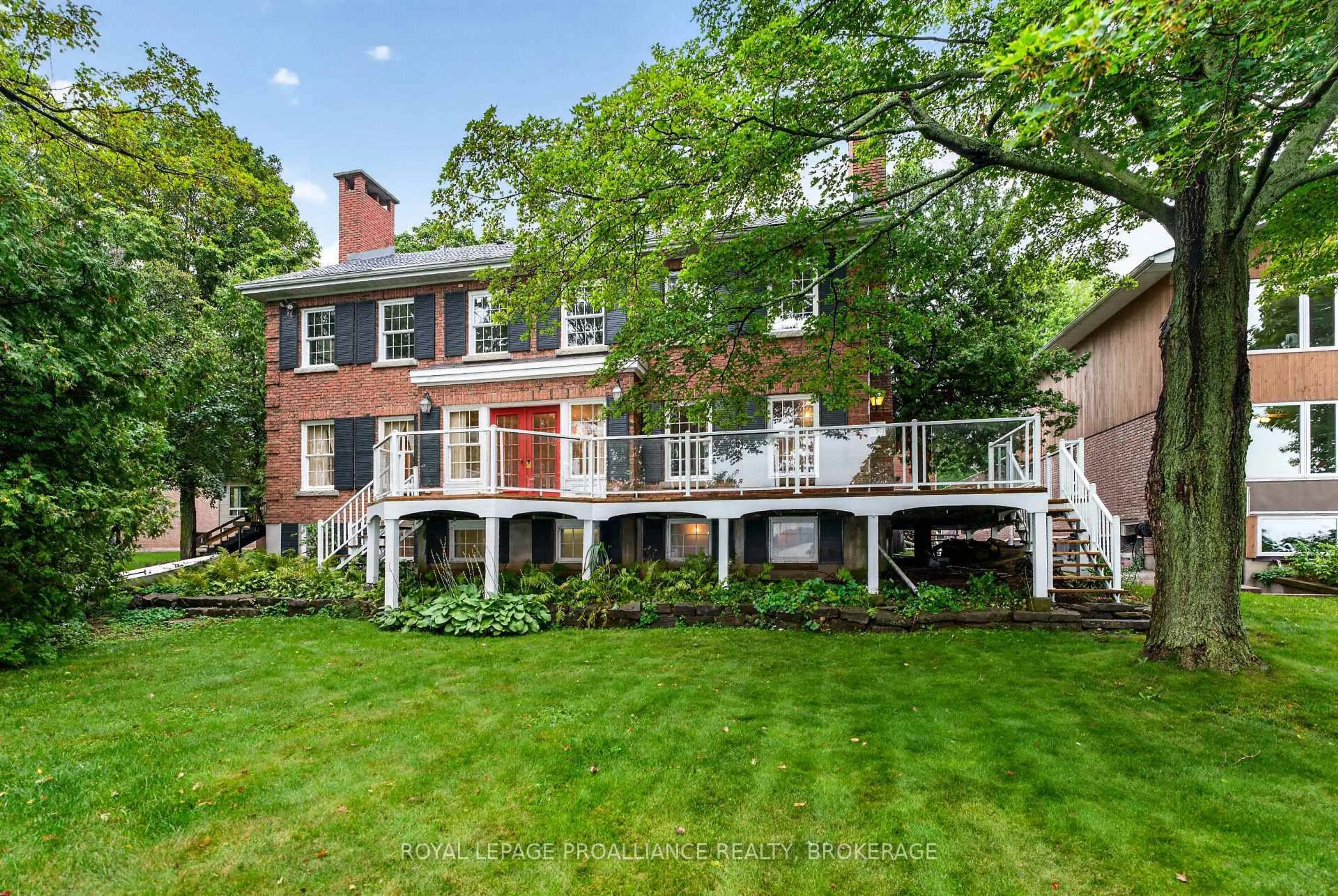 Home with brick exterior material, water/lake/river/ocean view for 110 Lakeshore Blvd, Kingston Ontario K7M 0A5