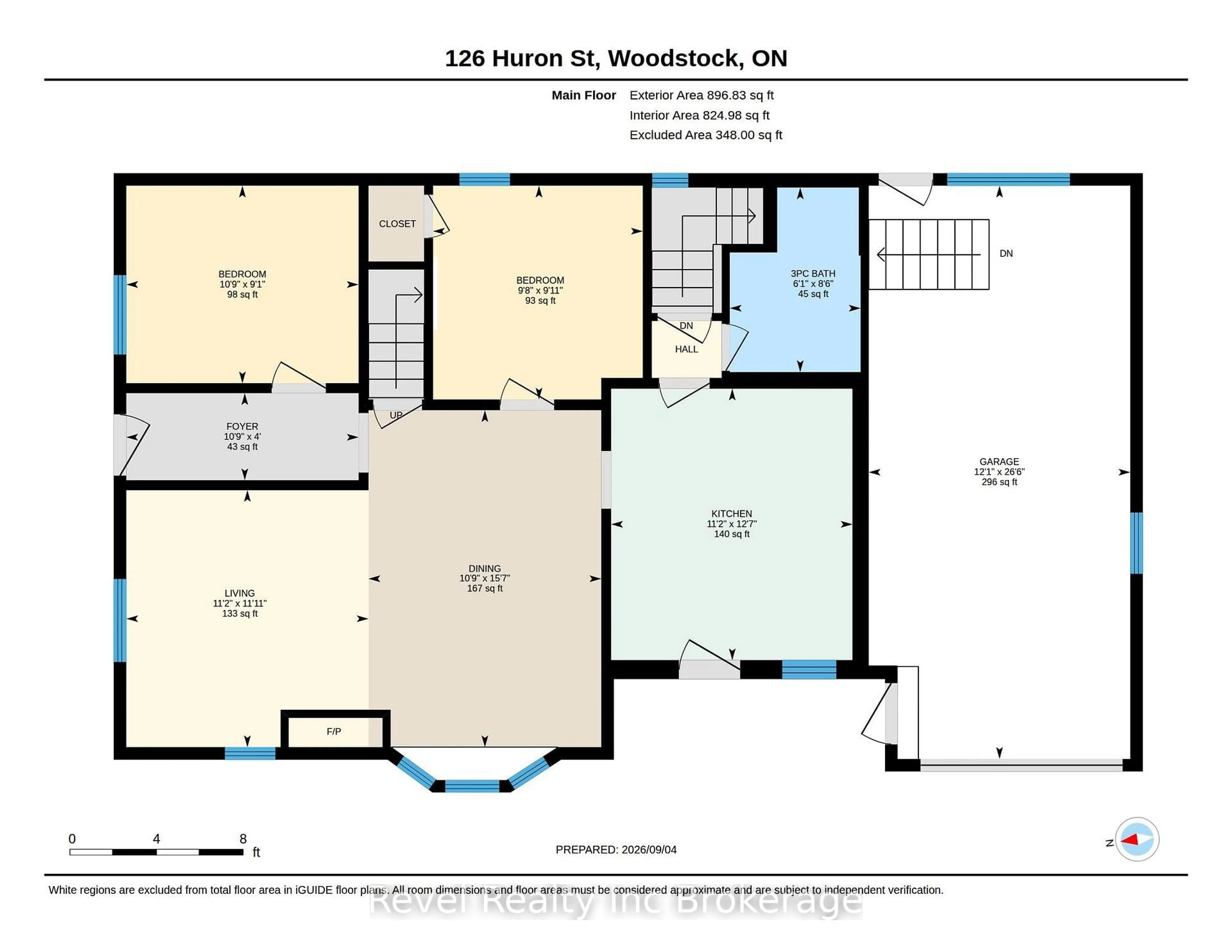 Floor plan for 126 Huron St, Woodstock Ontario N4S 6Z8