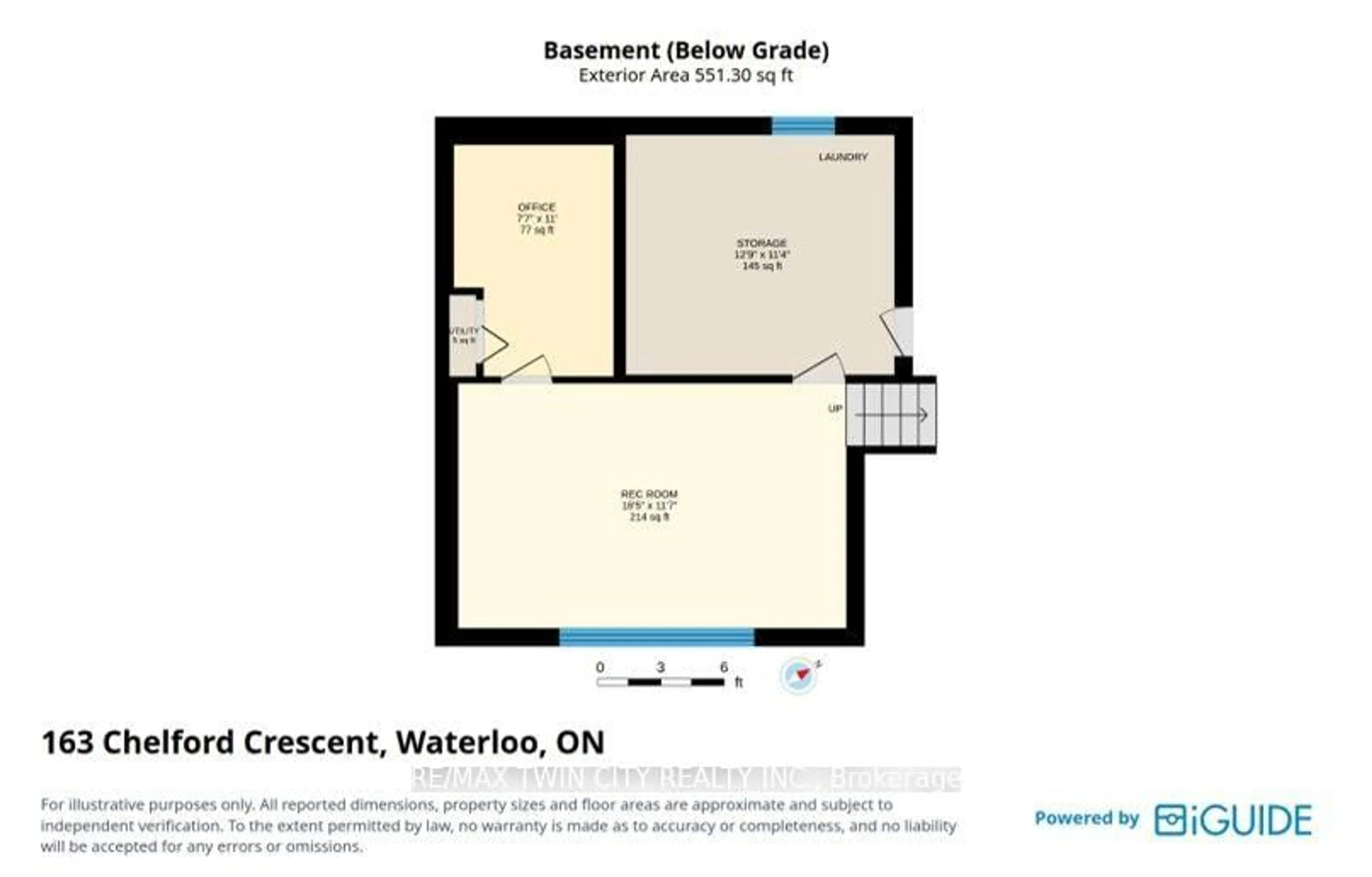 Floor plan for 163 Chelford Cres, Waterloo Ontario N2J 3T7