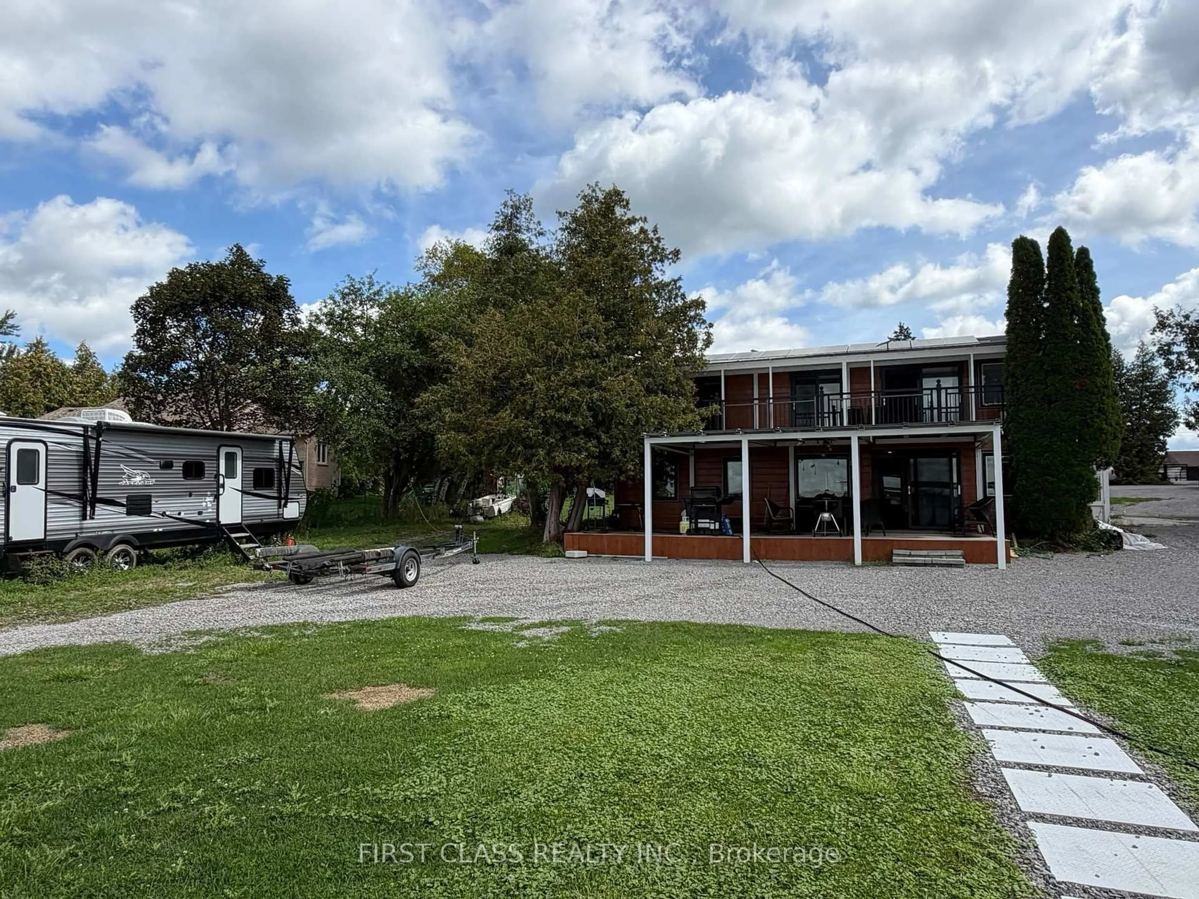A pic from outside/outdoor area/front of a property/back of a property/a pic from drone, unknown for 37 Laird Dr, Kawartha Lakes Ontario K9V 4R6