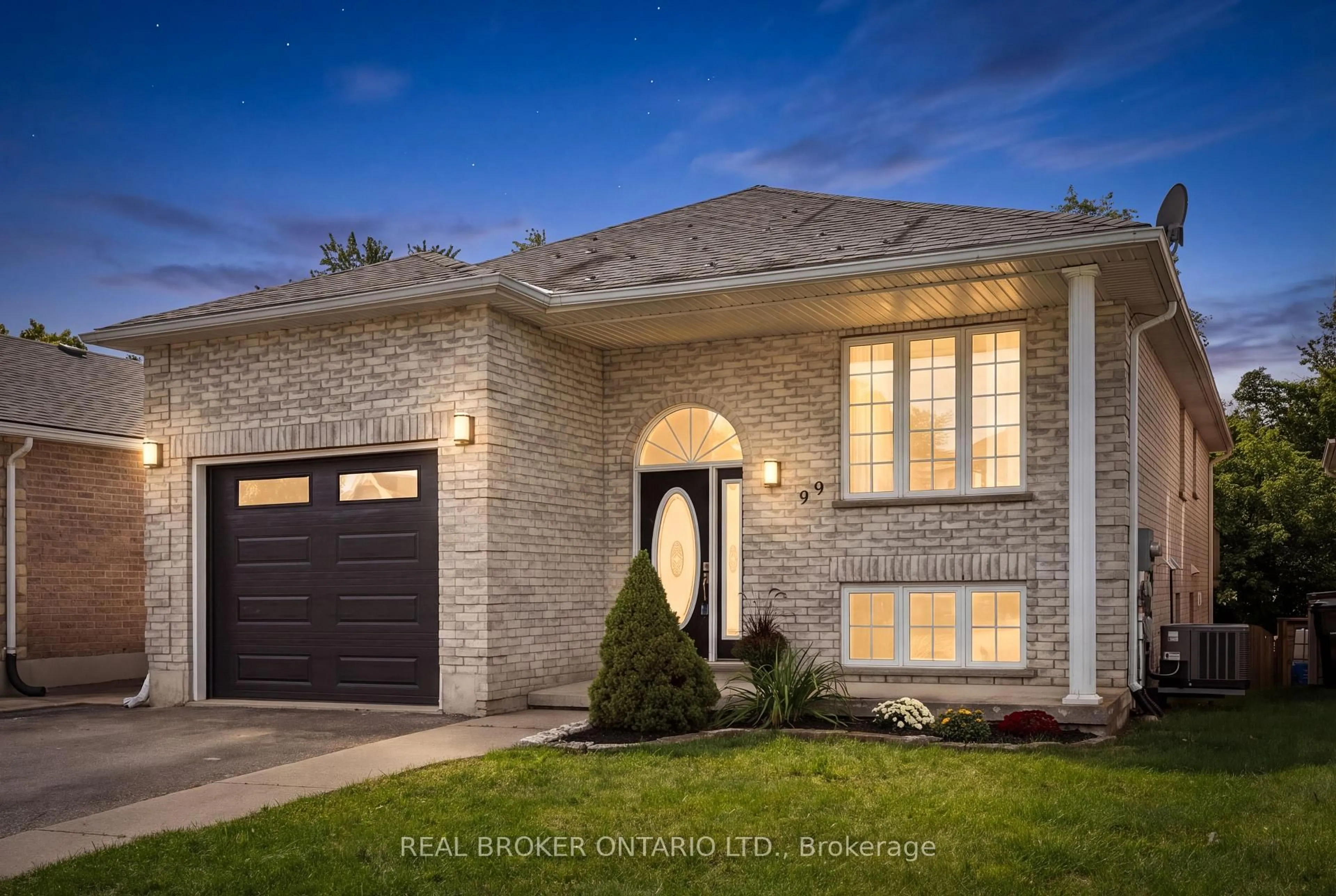 Home with brick exterior material, street for 99 Langlaw Dr, Cambridge Ontario N1P 1J1