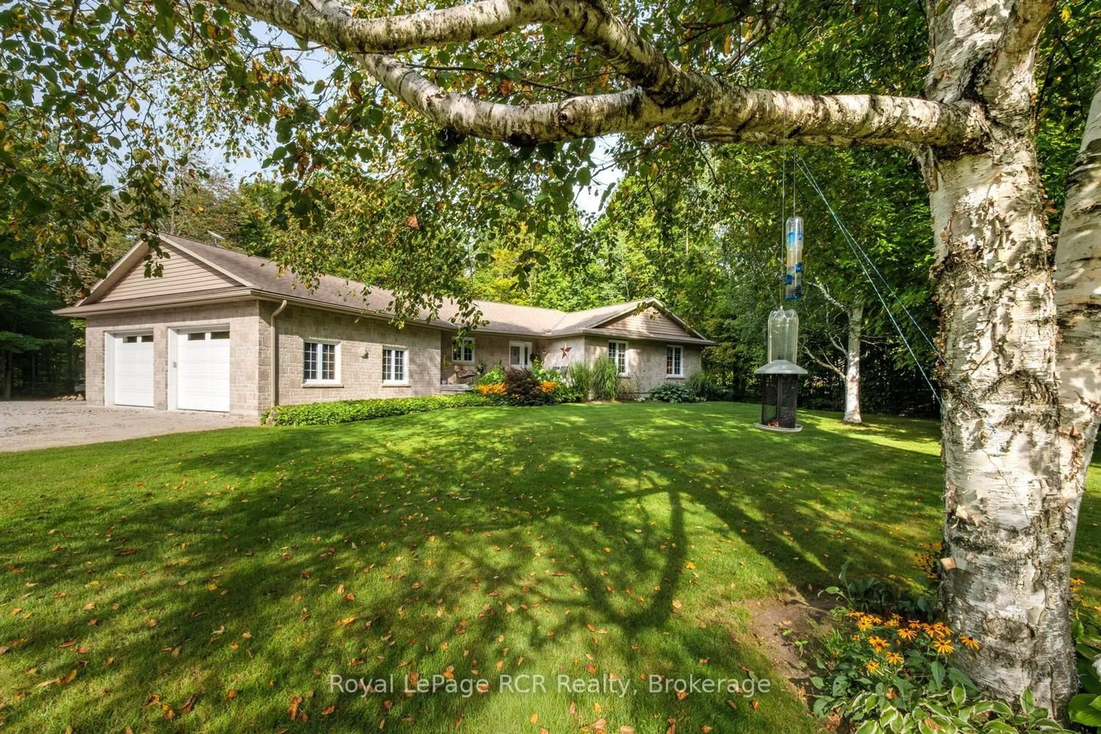 A pic from outside/outdoor area/front of a property/back of a property/a pic from drone, forest/trees view for 70110 Zion Church Rd, Georgian Bluffs Ontario N0H 2T0