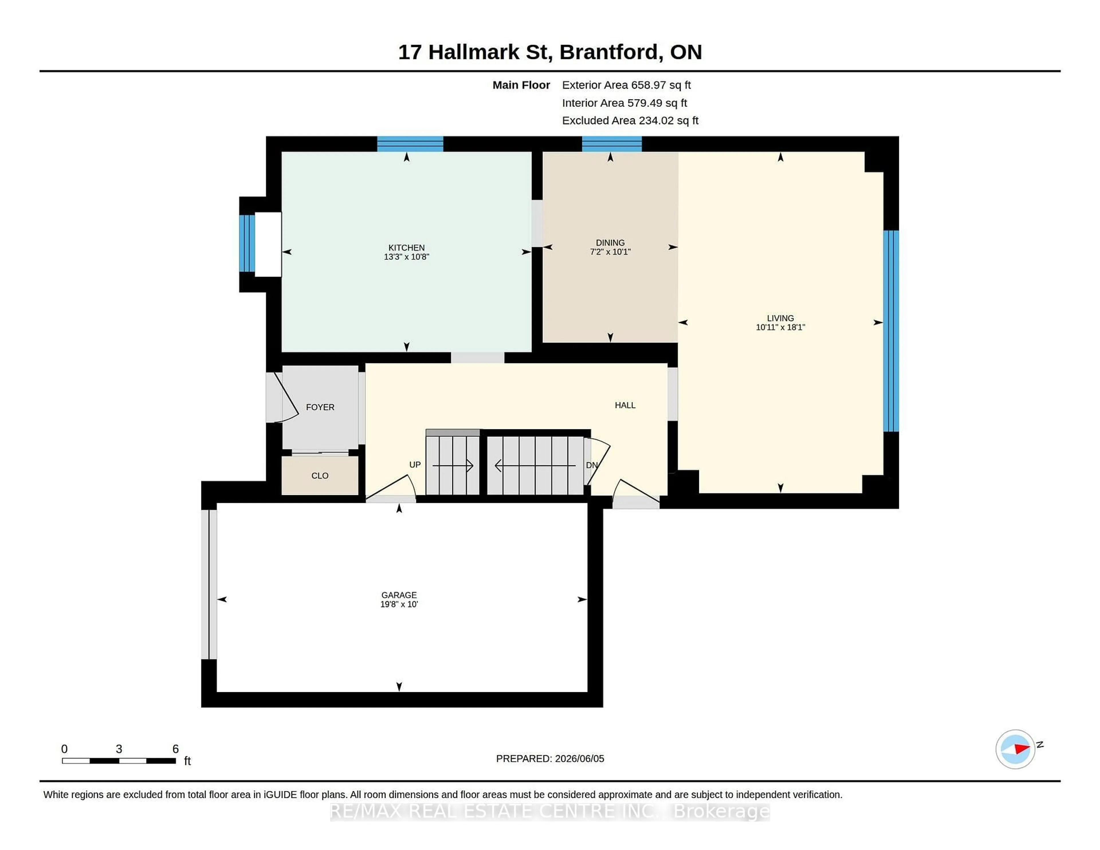 Floor plan for 17 Hallmark St, Brantford Ontario N3P 1A6
