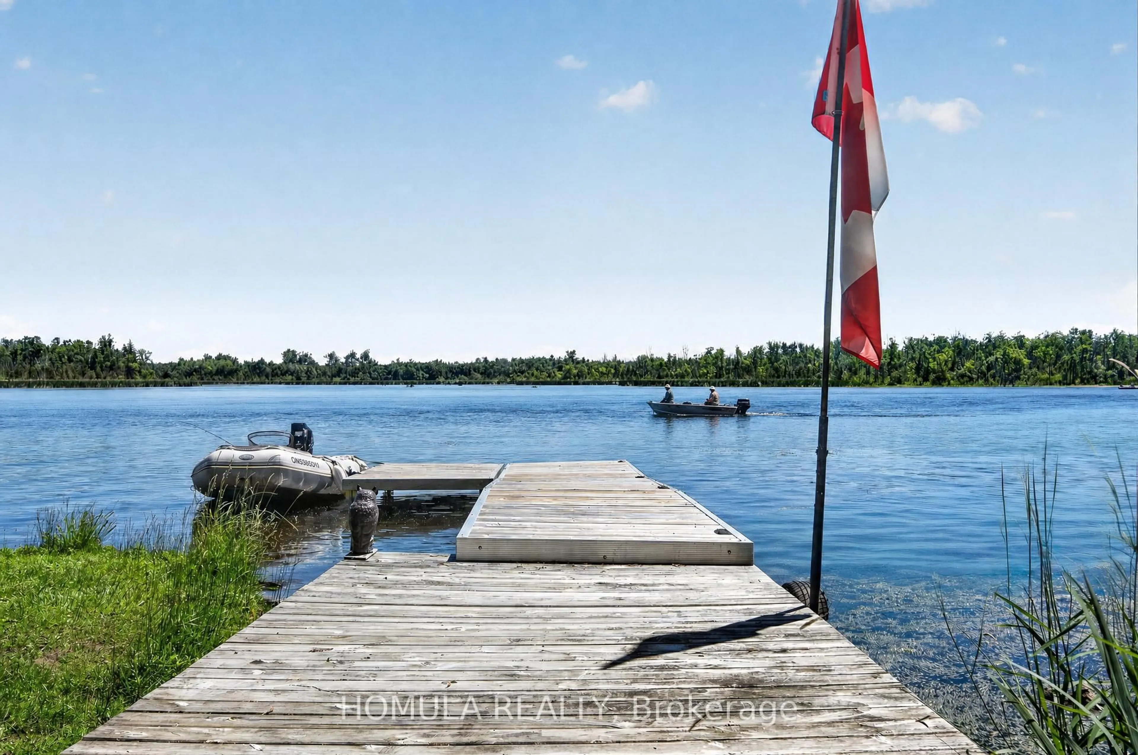 Patio, water/lake/river/ocean view for 24 Riverside Dr, Kawartha Lakes Ontario K9V 0H6