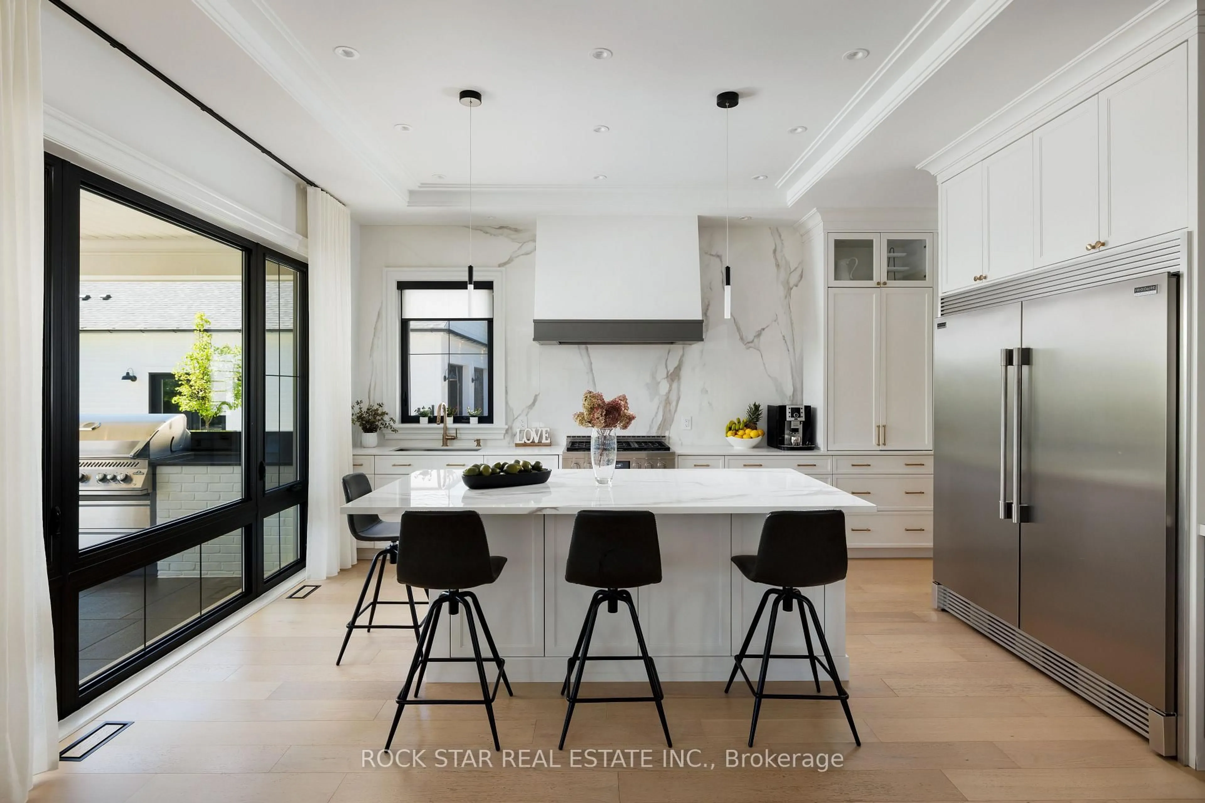 Contemporary kitchen, ceramic/tile floor for 9275 Wellington Rd 50, Erin Ontario L7J 2L8