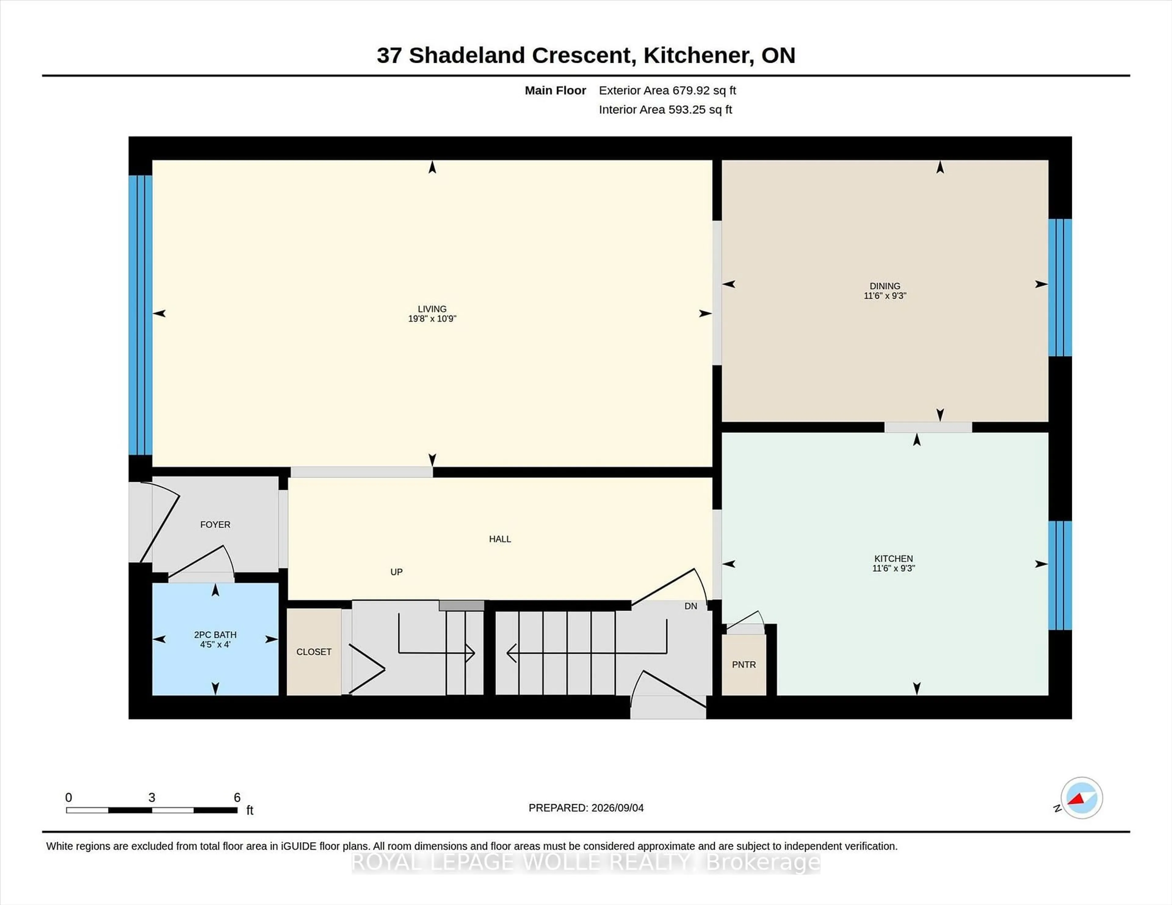 Floor plan for 37 Shadeland Cres, Kitchener Ontario N2M 2J1