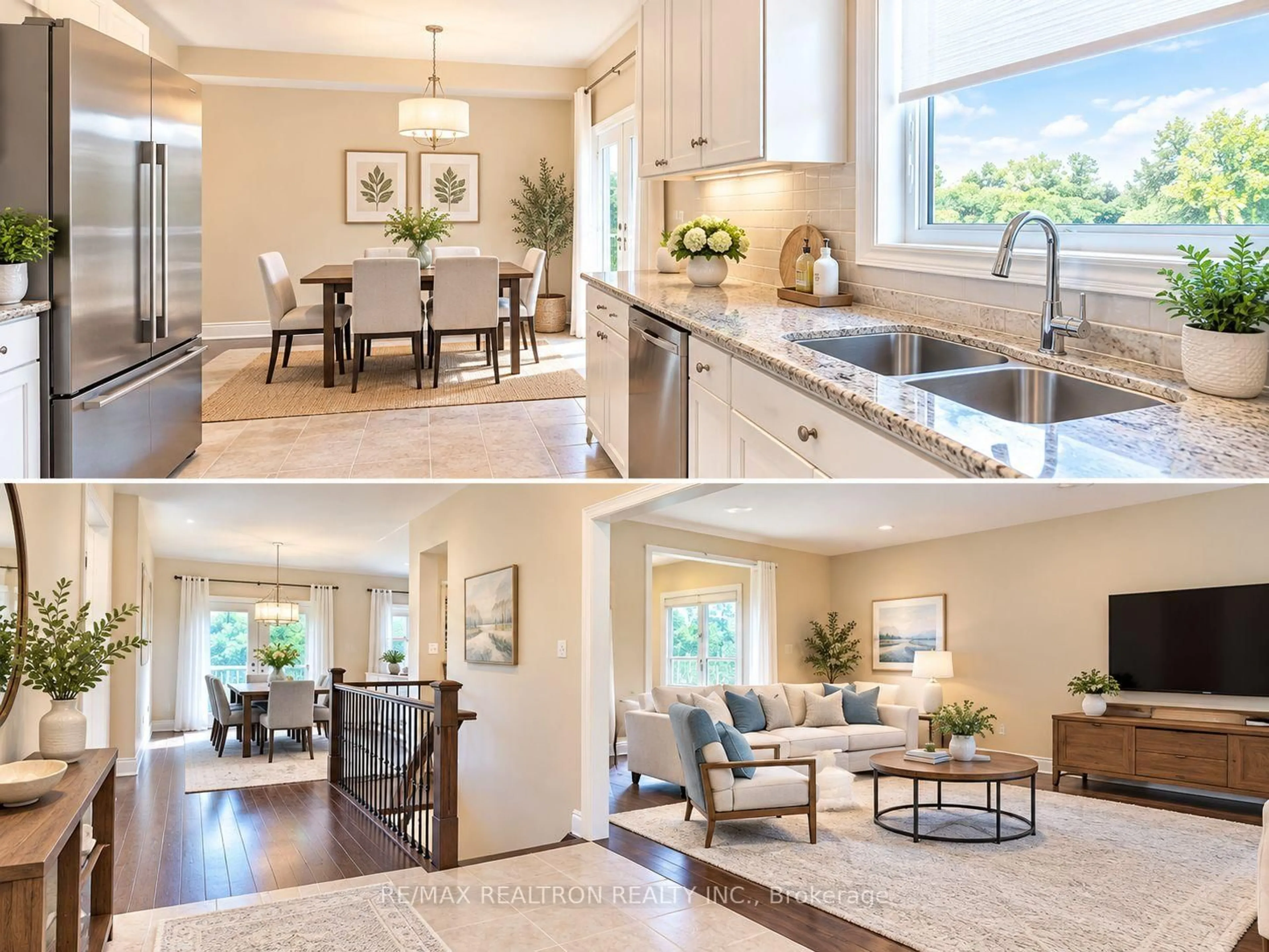 Open concept kitchen, ceramic/tile floor for 59 Songbird Cres, Kawartha Lakes Ontario K9V 0A9