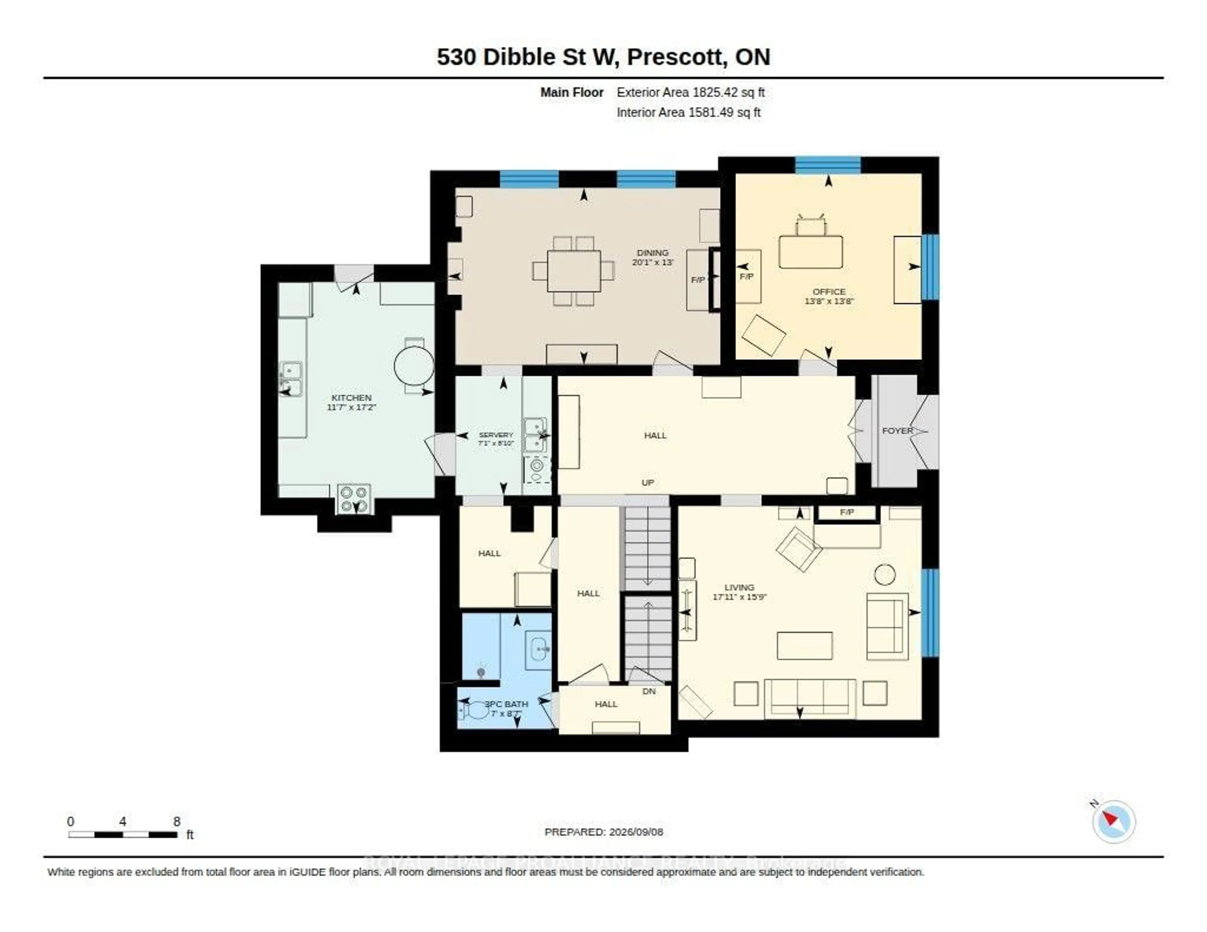 Floor plan for 530 Dibble St, Prescott Ontario K0E 1T0
