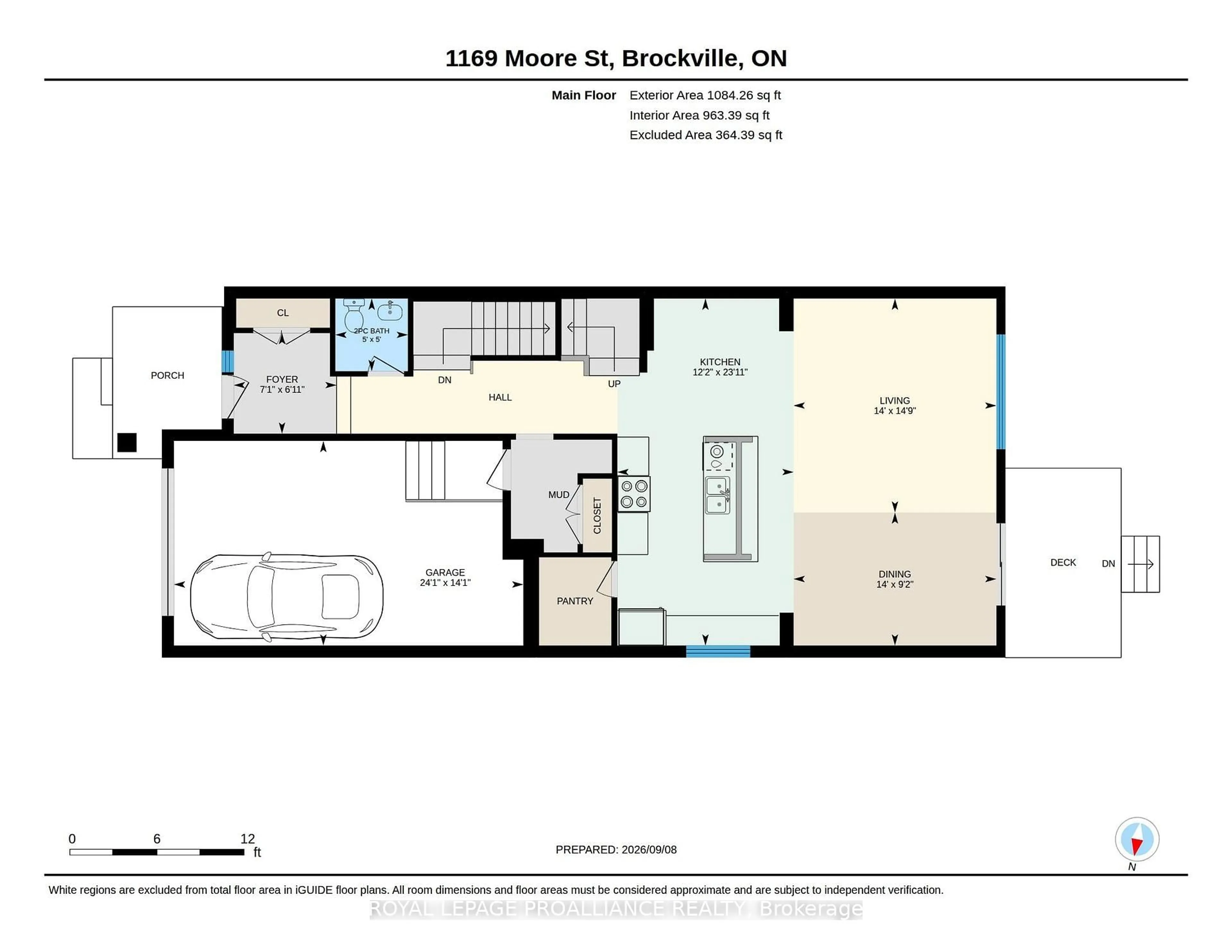 Floor plan for 1169 Moore St, Brockville Ontario K6V 0H1