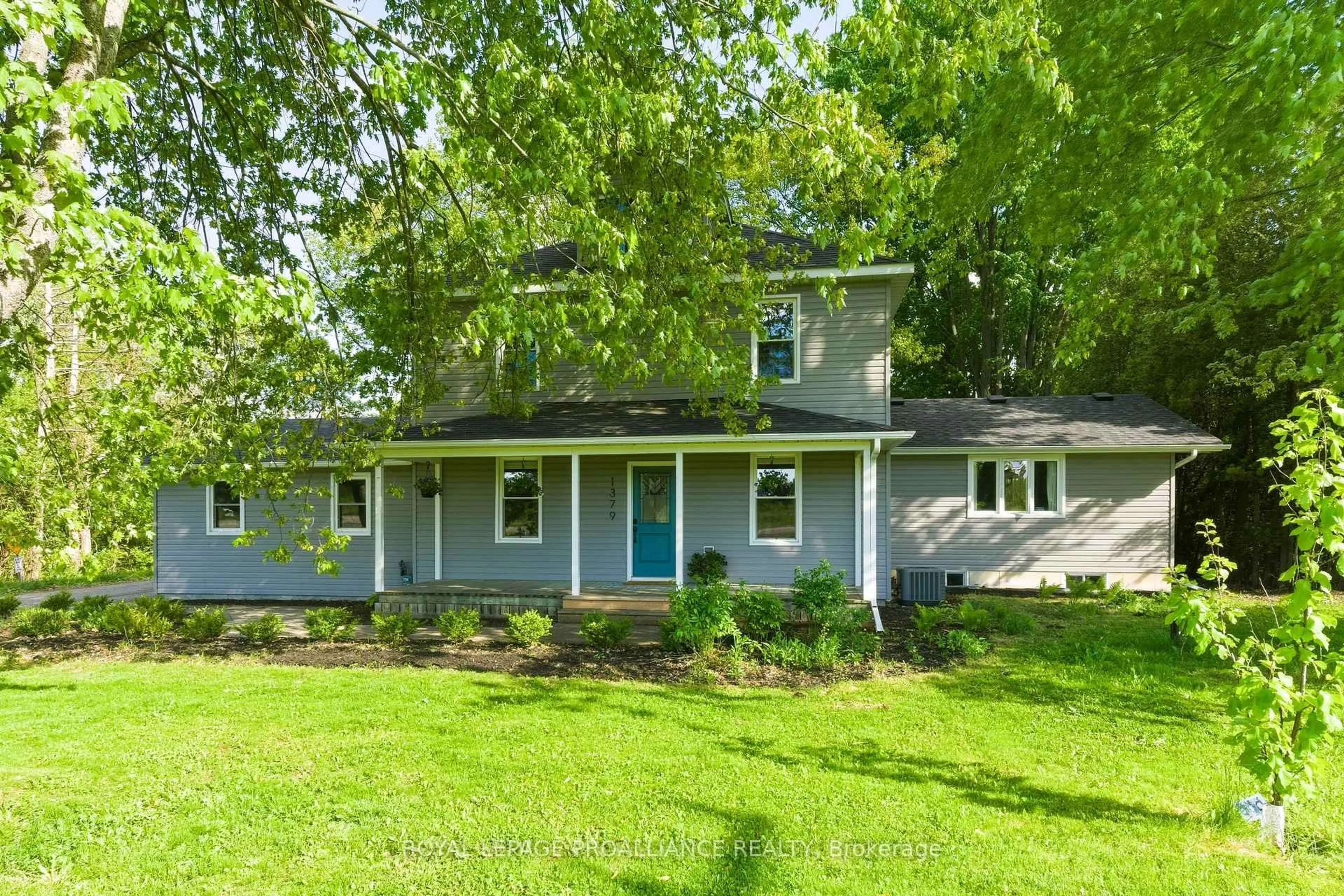 Home with vinyl exterior material, street for 1379 County Road 2 Rd, Elizabethtown-Kitley Ontario K6V 7C5