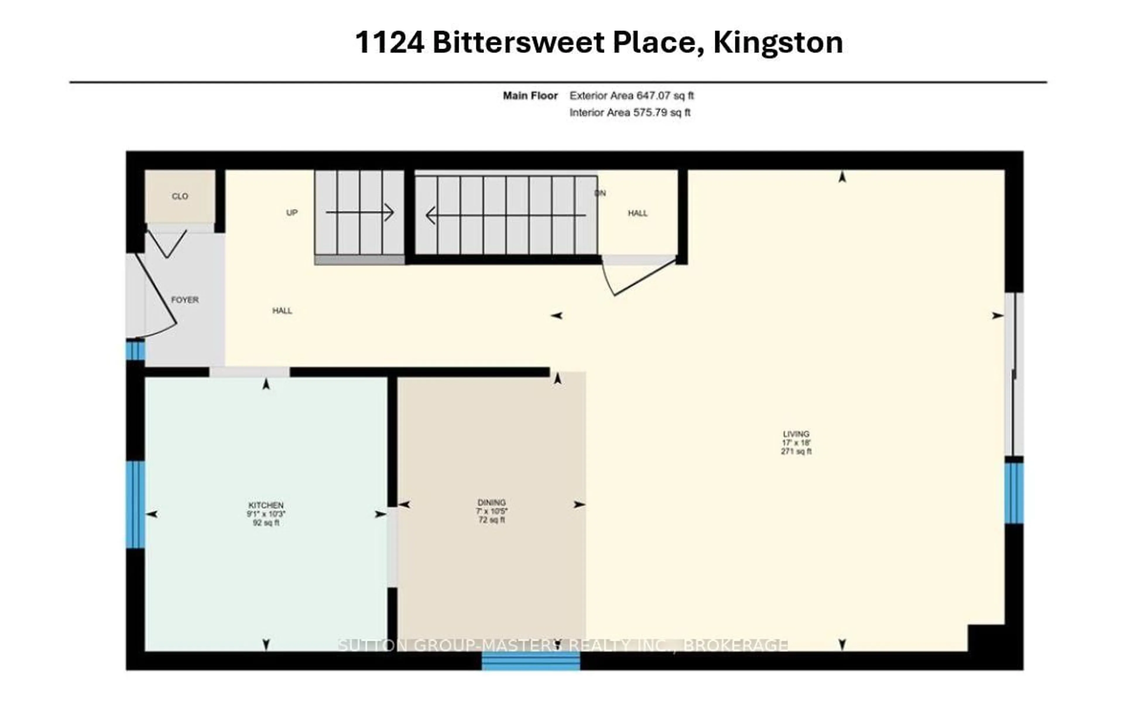 Floor plan for 1124 Bittersweet Pl, Kingston Ontario K7P 2G9